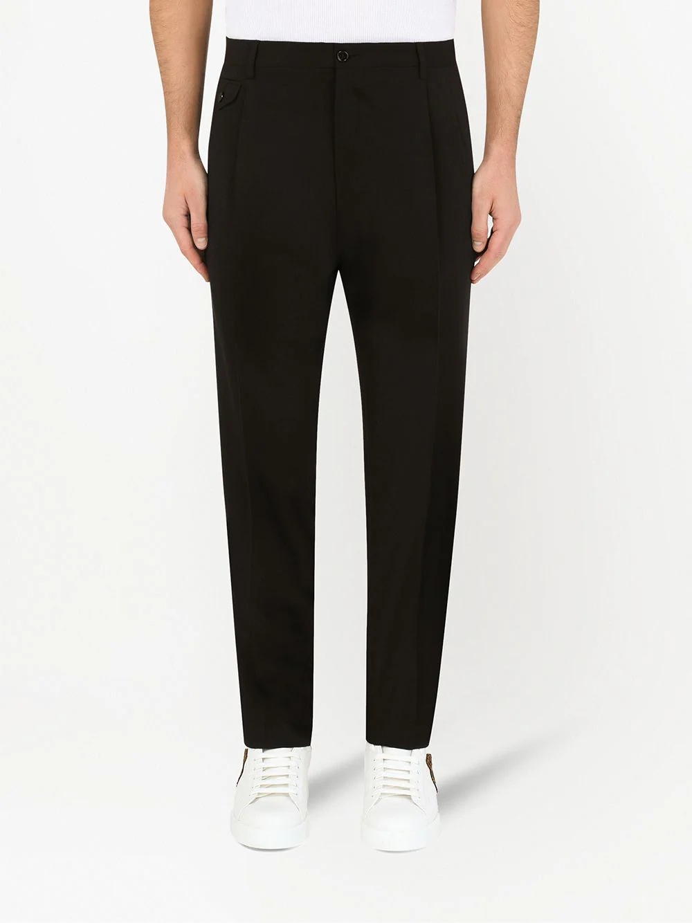 slim-fit tailored trousers - 3