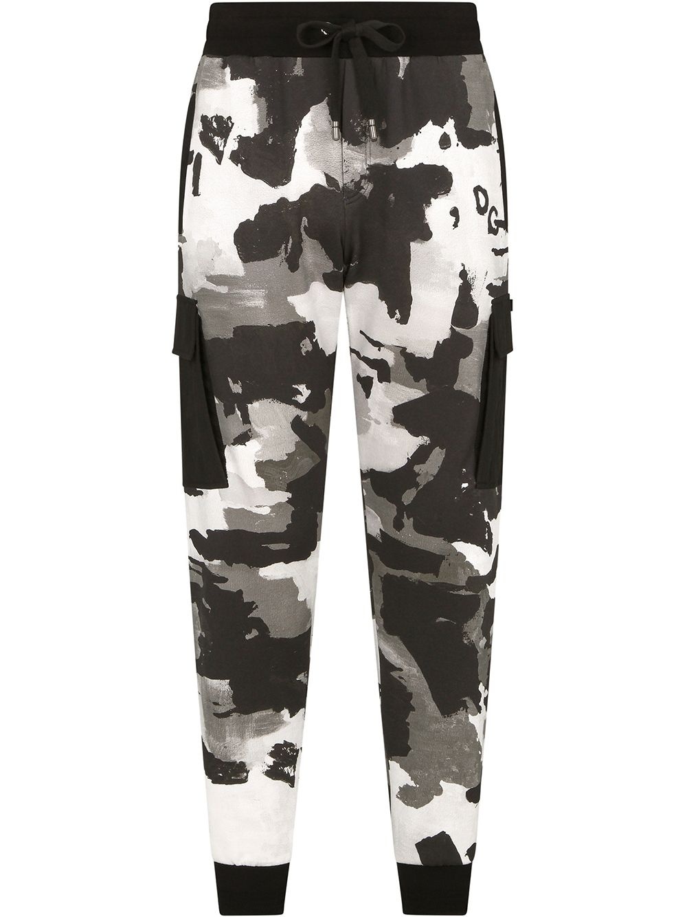 camouflage-pattern tapered track pants - 1