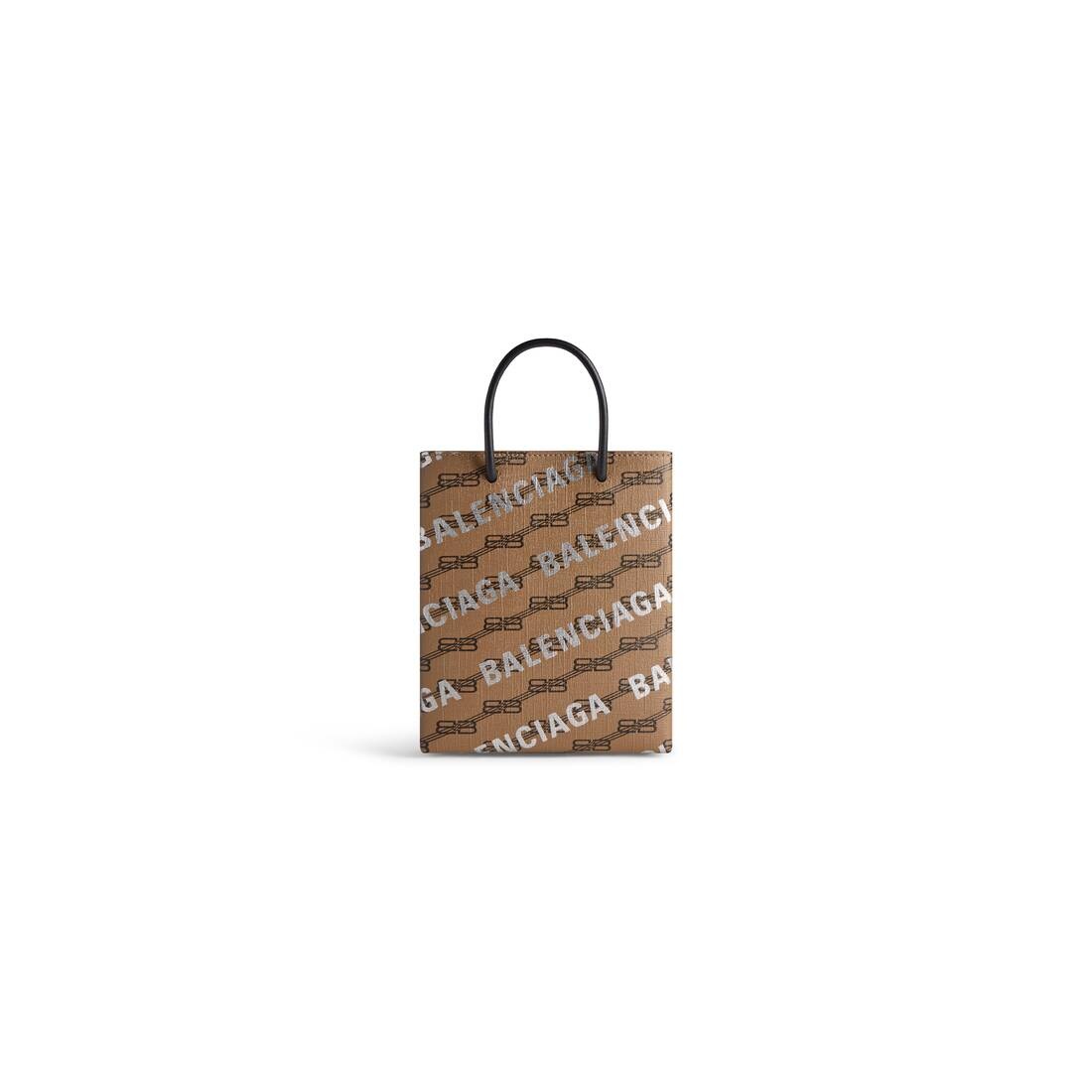 Large Shopping Bag Bb Monogram Coated Canvas And Allover Logo in Beige - 4