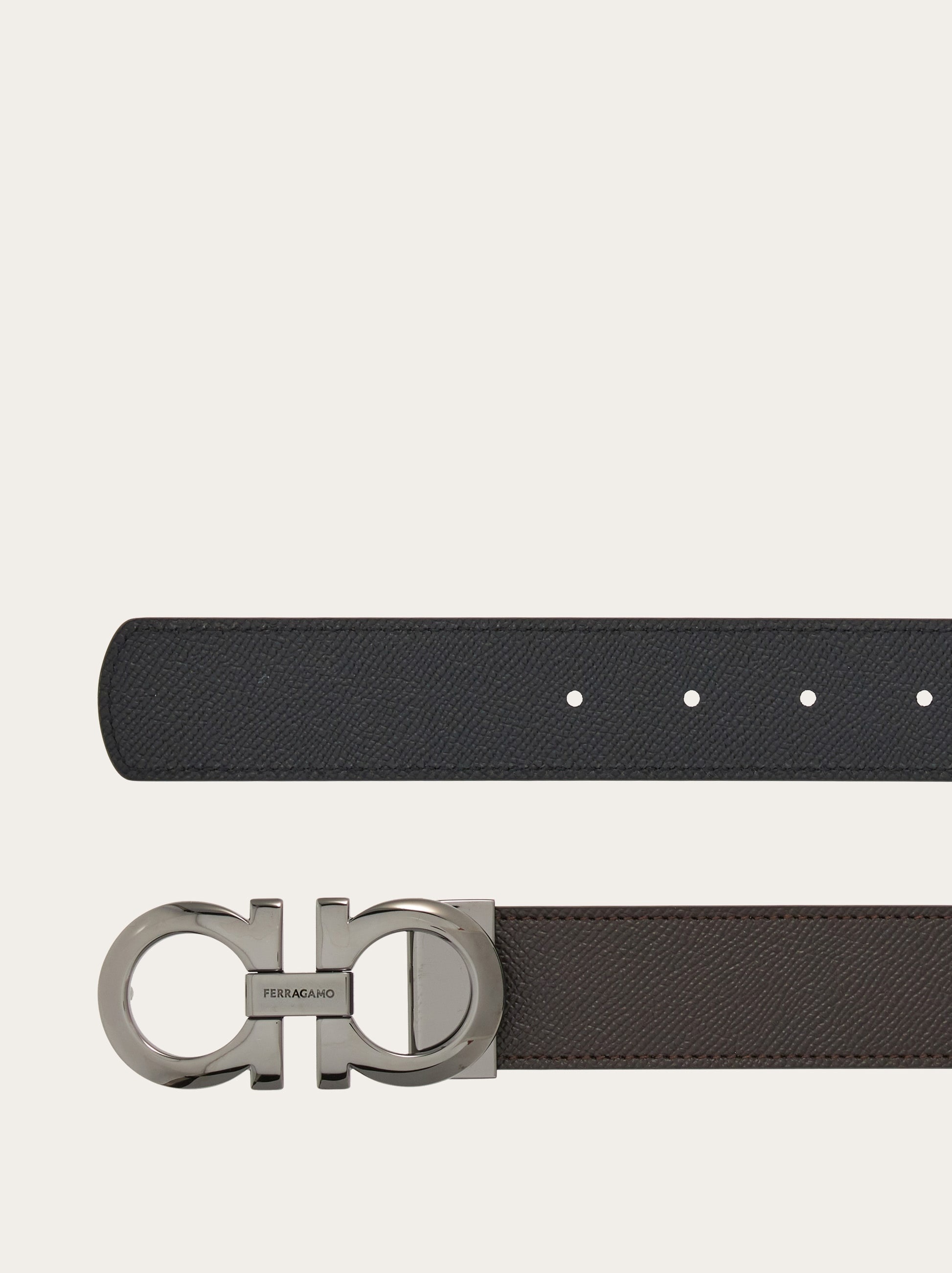 Reversible and adjustable Gancini belt - 2