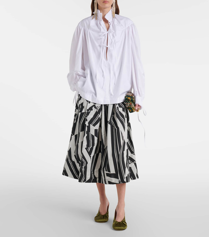 Dries Van Noten Ruffled cotton blouse outlook