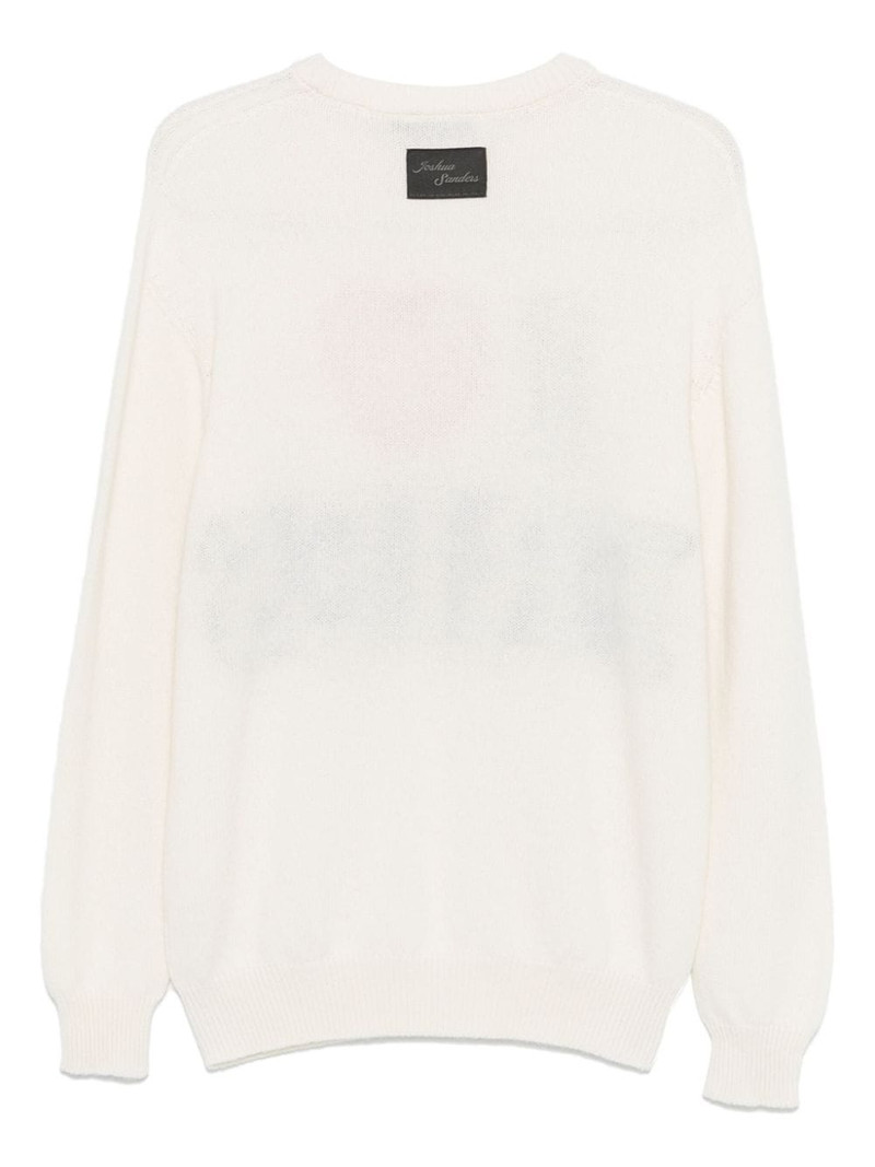 Joshua Sanders intarsia-slogan sweater outlook