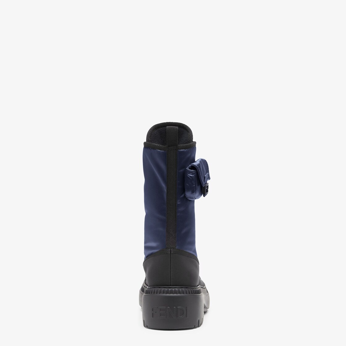 Blue nylon biker boots - 3