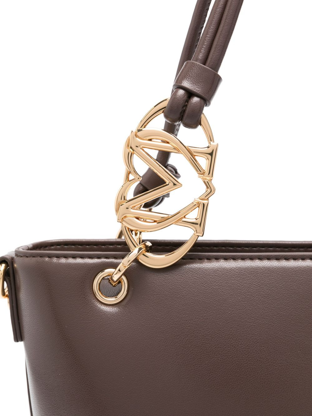 logo-plaque top-handle tote bag - 4