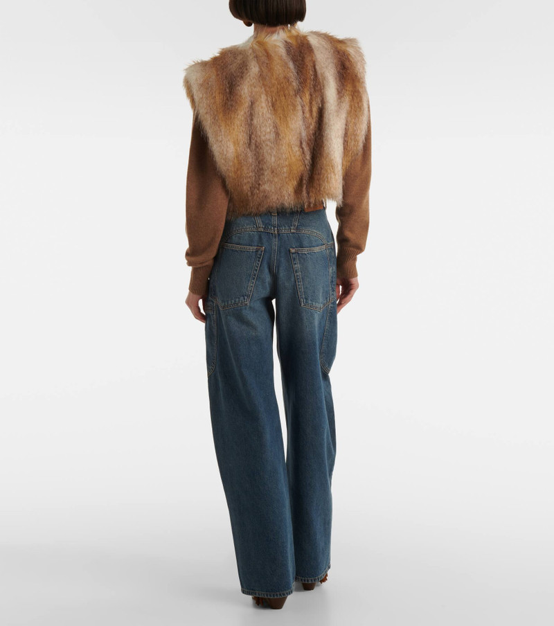 Alexina faux fur vest 3