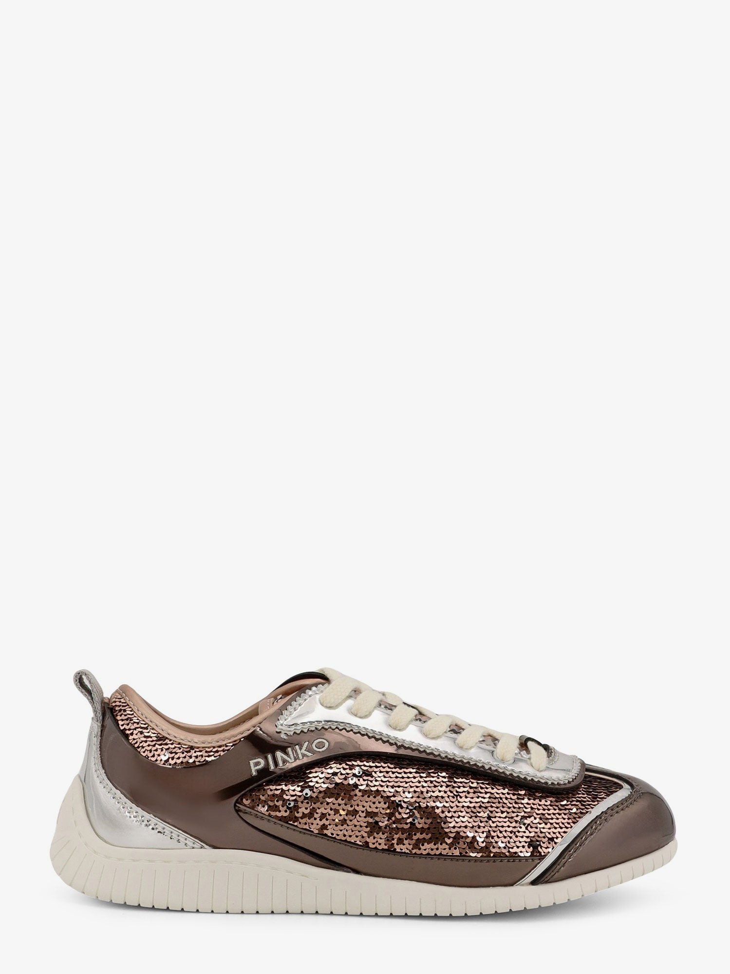 Reby 10 Mirror Fabric Sneakers With Sequins - 1