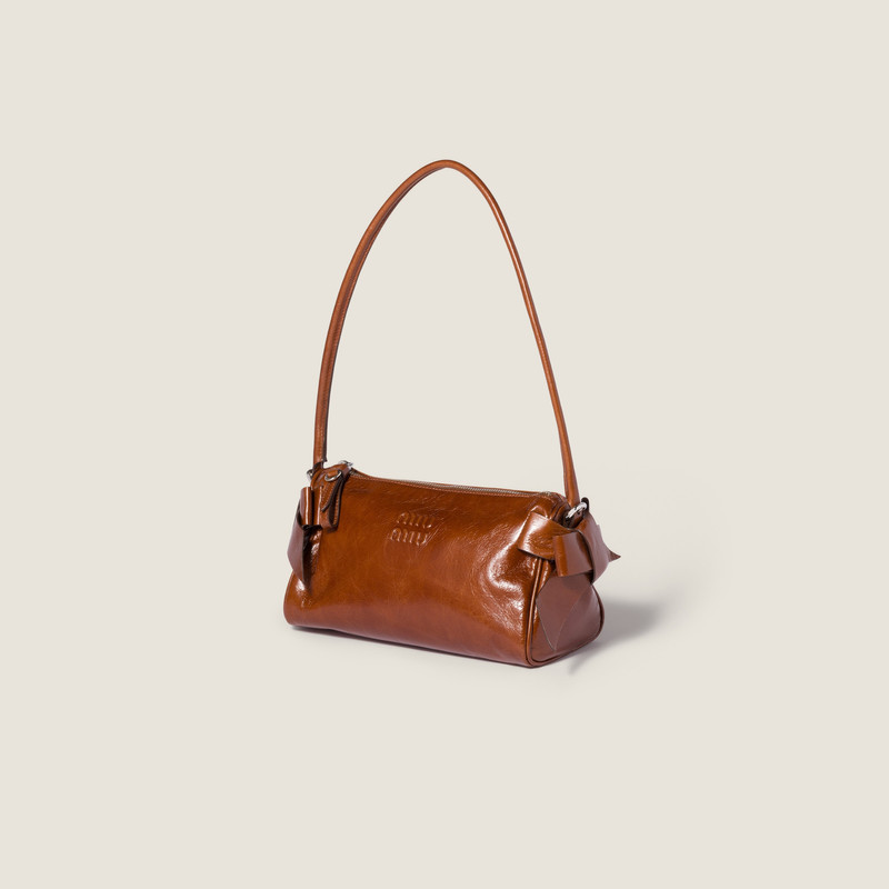 Miu Miu Shiny leather pouch outlook