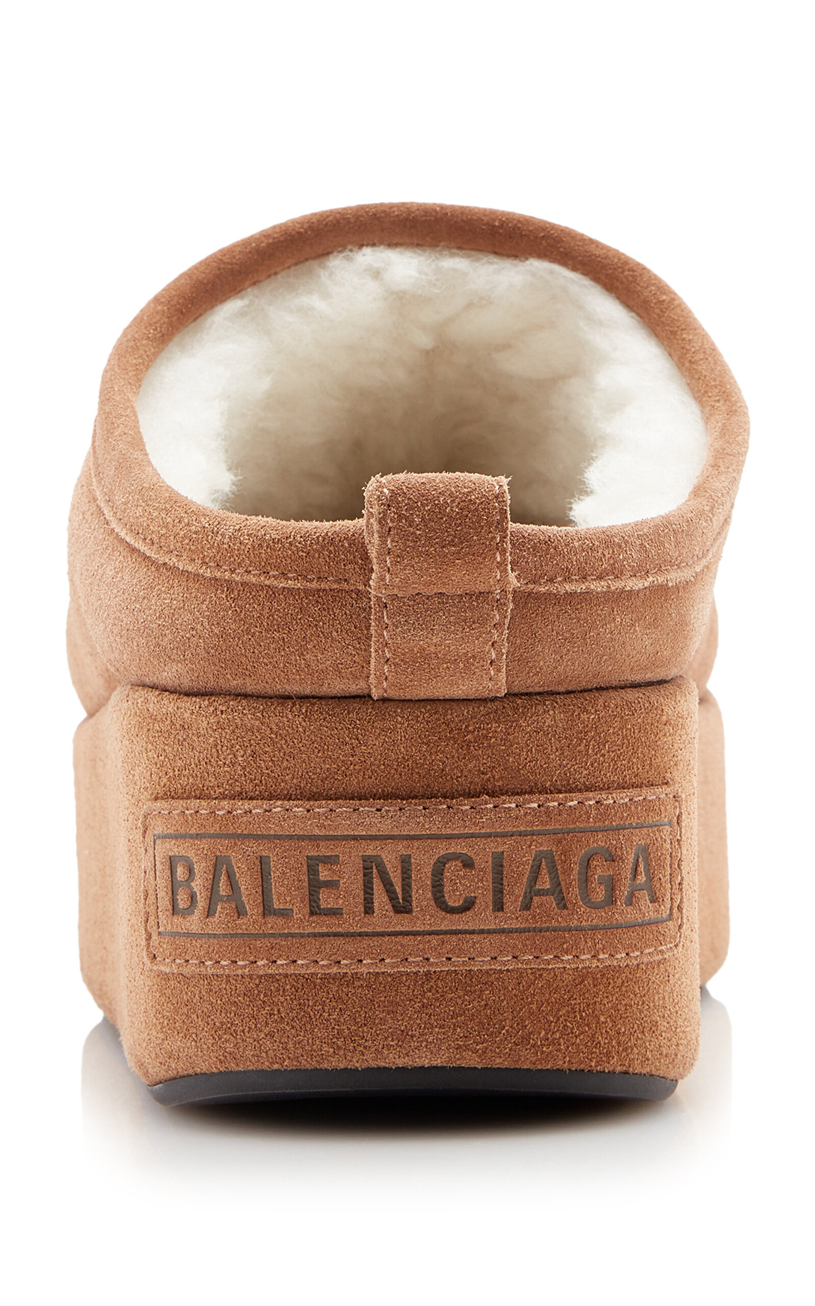 Alaska Suede & Faux-Fur Slippers tan - 4