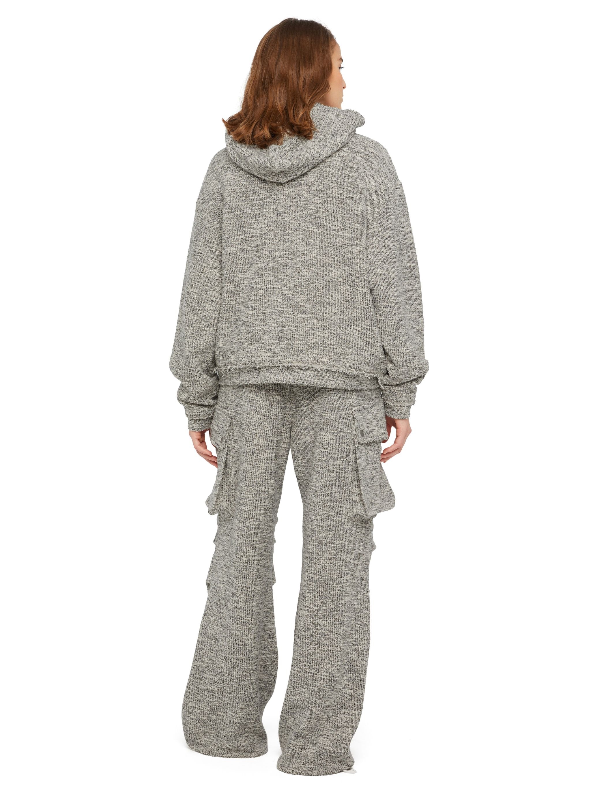 B & W Mouline’ Zipped Hoodie - 6