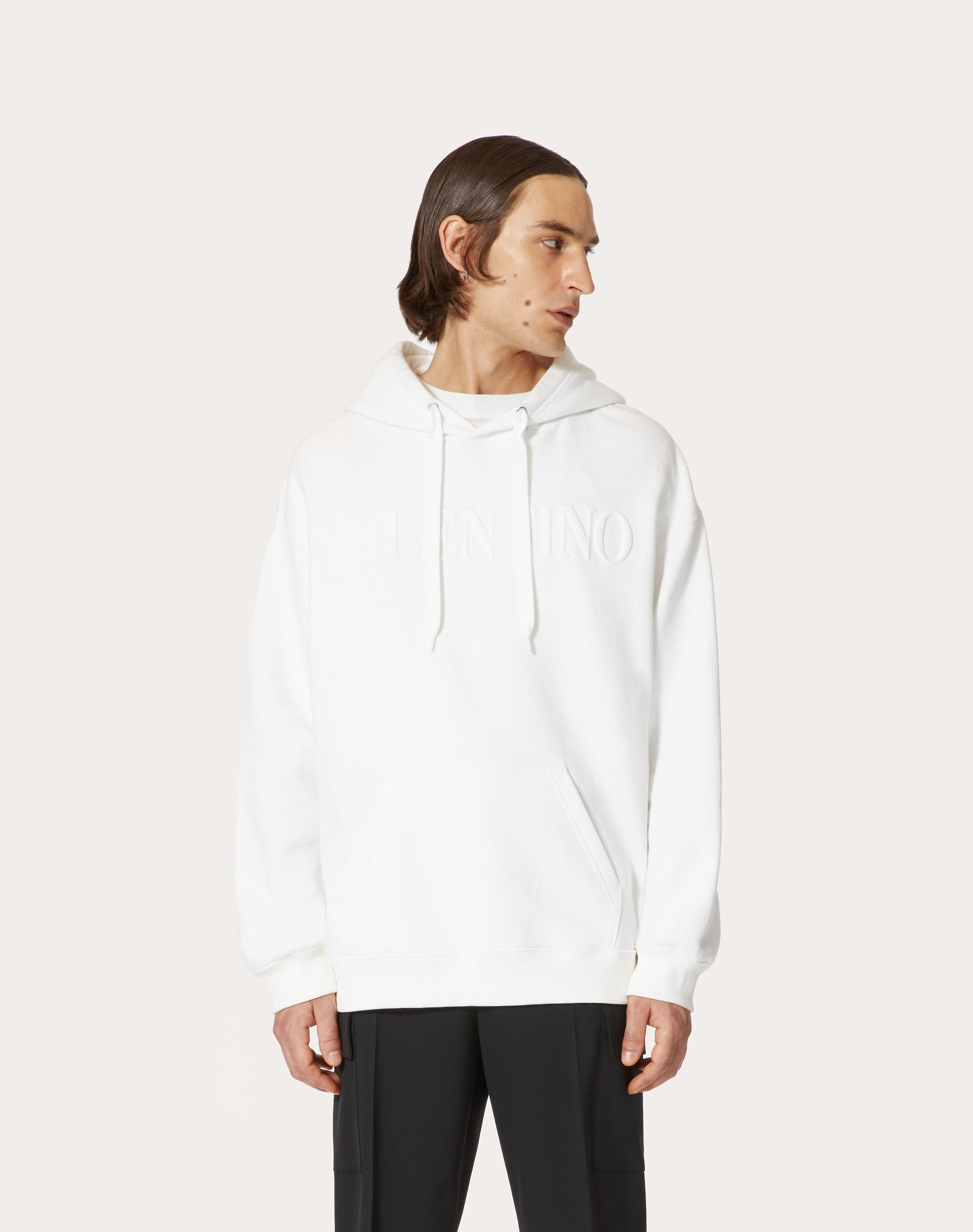 SWEATSHIRT WITH VALENTINO EMBOSSED - 3