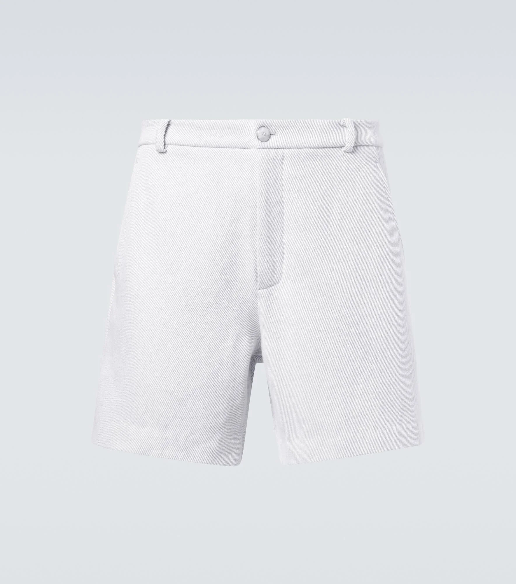 Explorer cashmere and cotton denim shorts - 1