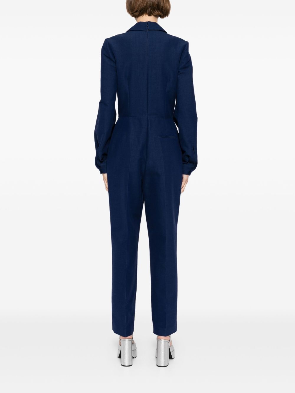 bow-detail jumpsuit - 4
