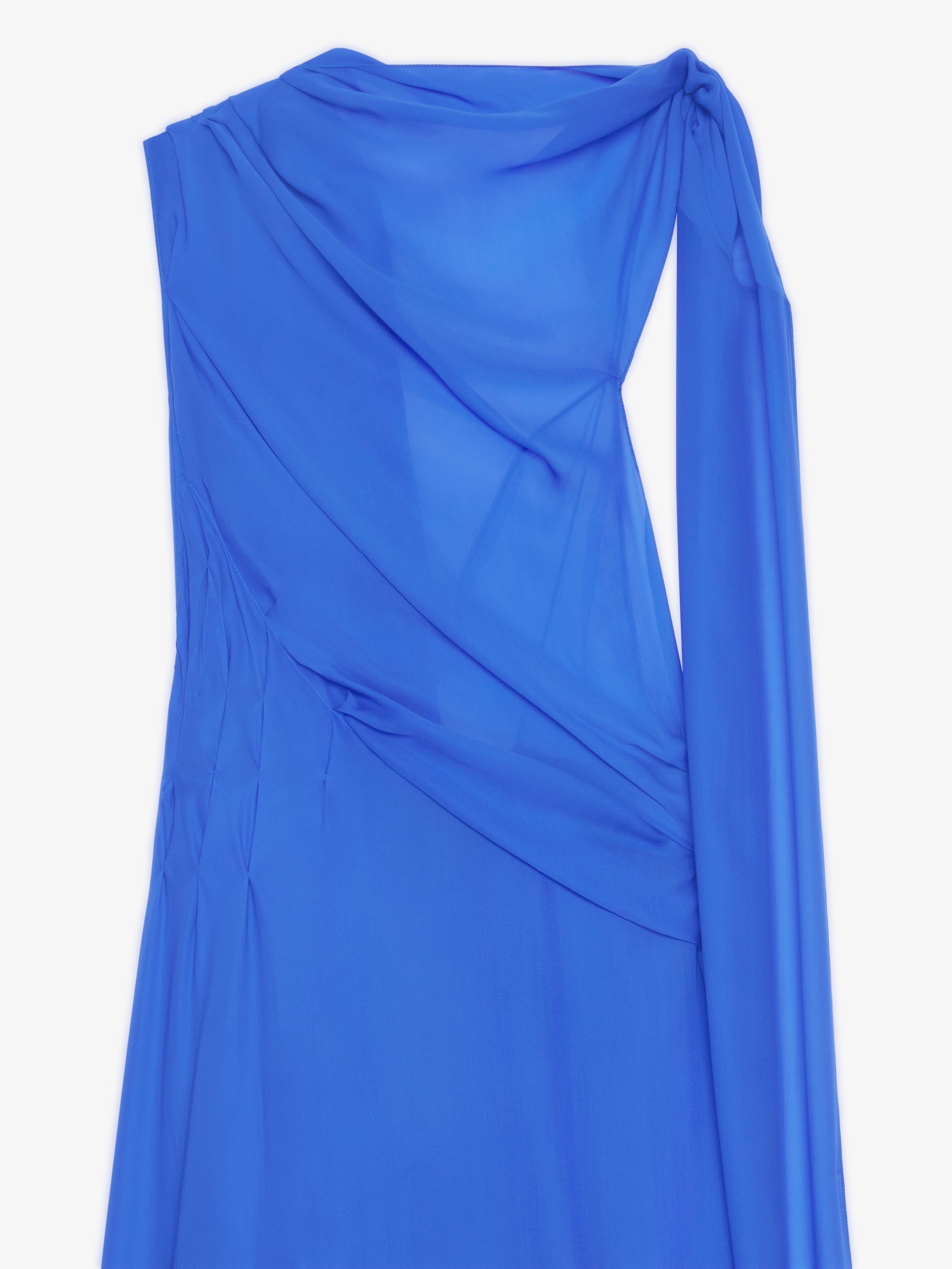 Givenchy DRAPED DRESS IN SATIN WITH LAVALLIÈRE | REVERSIBLE