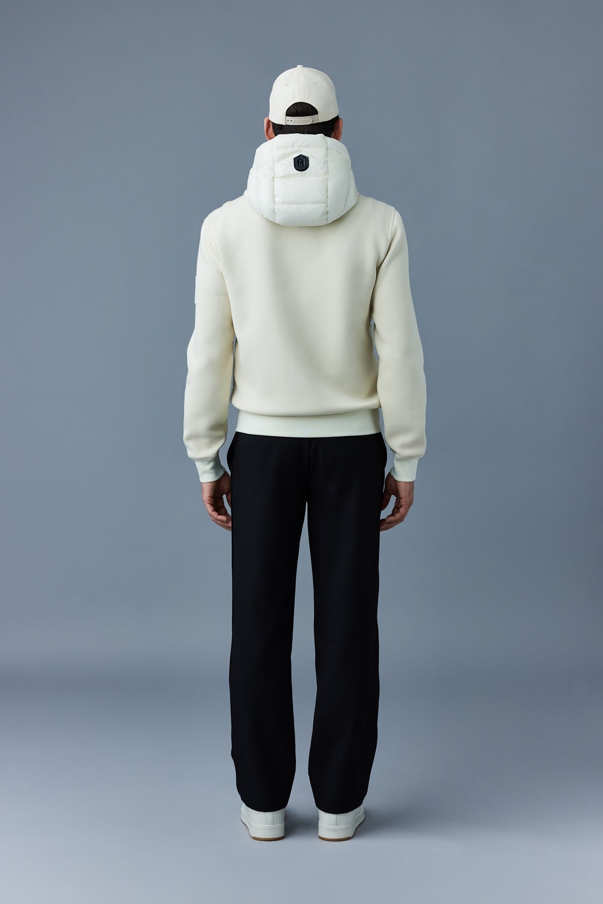 FRANK Double-face jersey bomber jacket with hood - 4