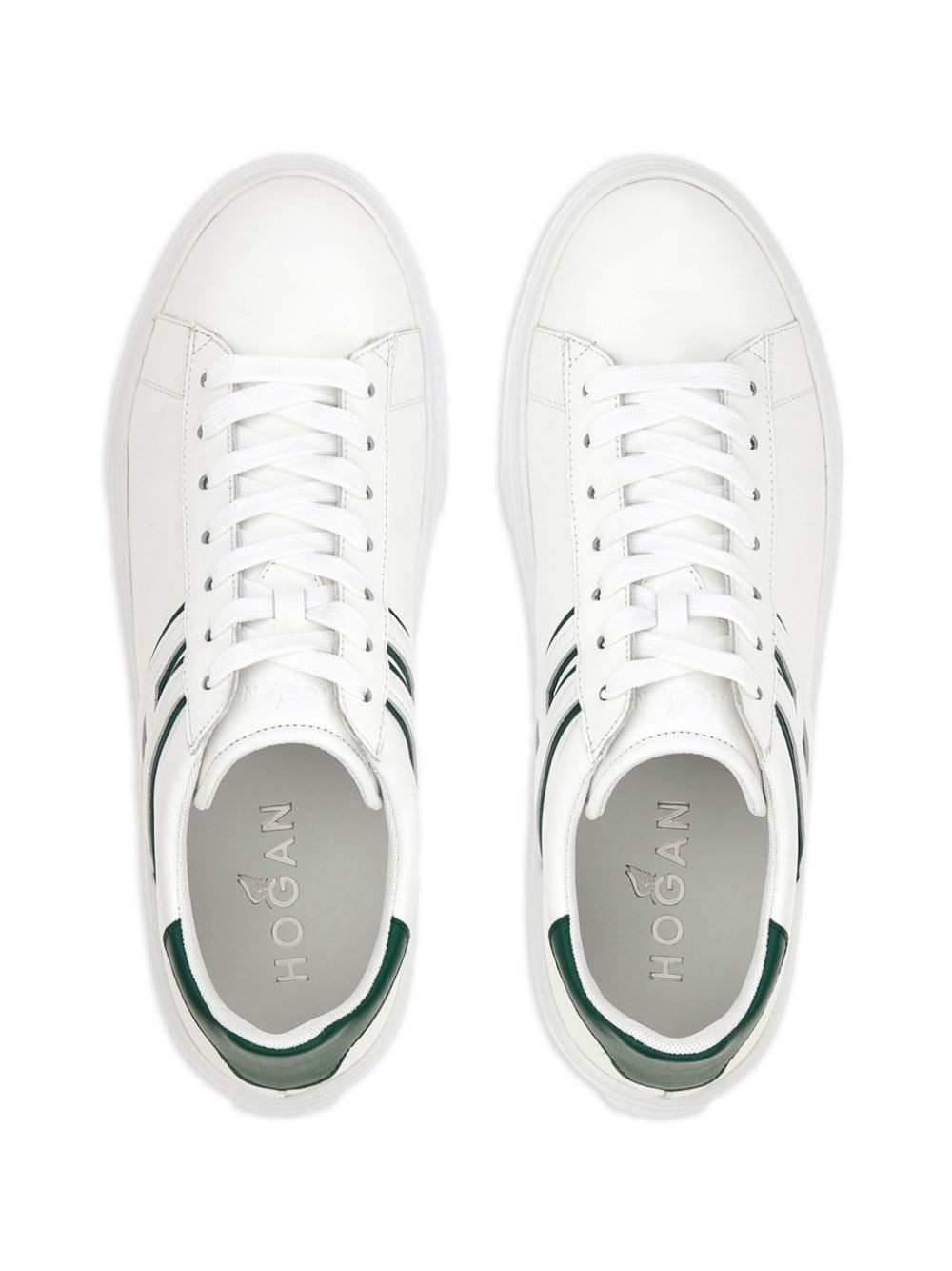 H365 leather low-top sneakers - 5