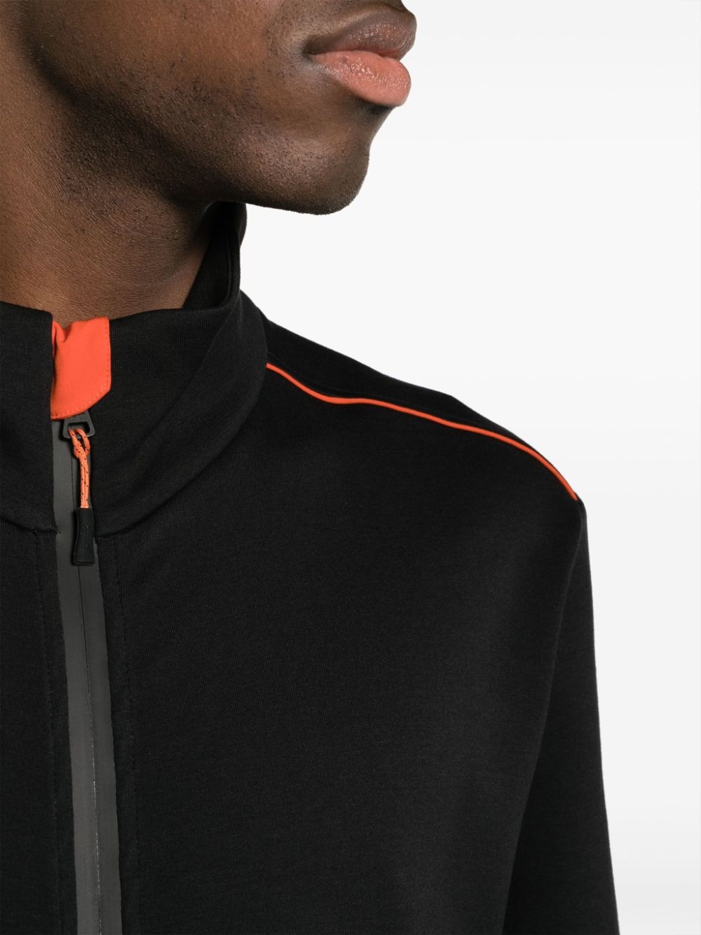 zip-up high-neck sweatshirt - 5