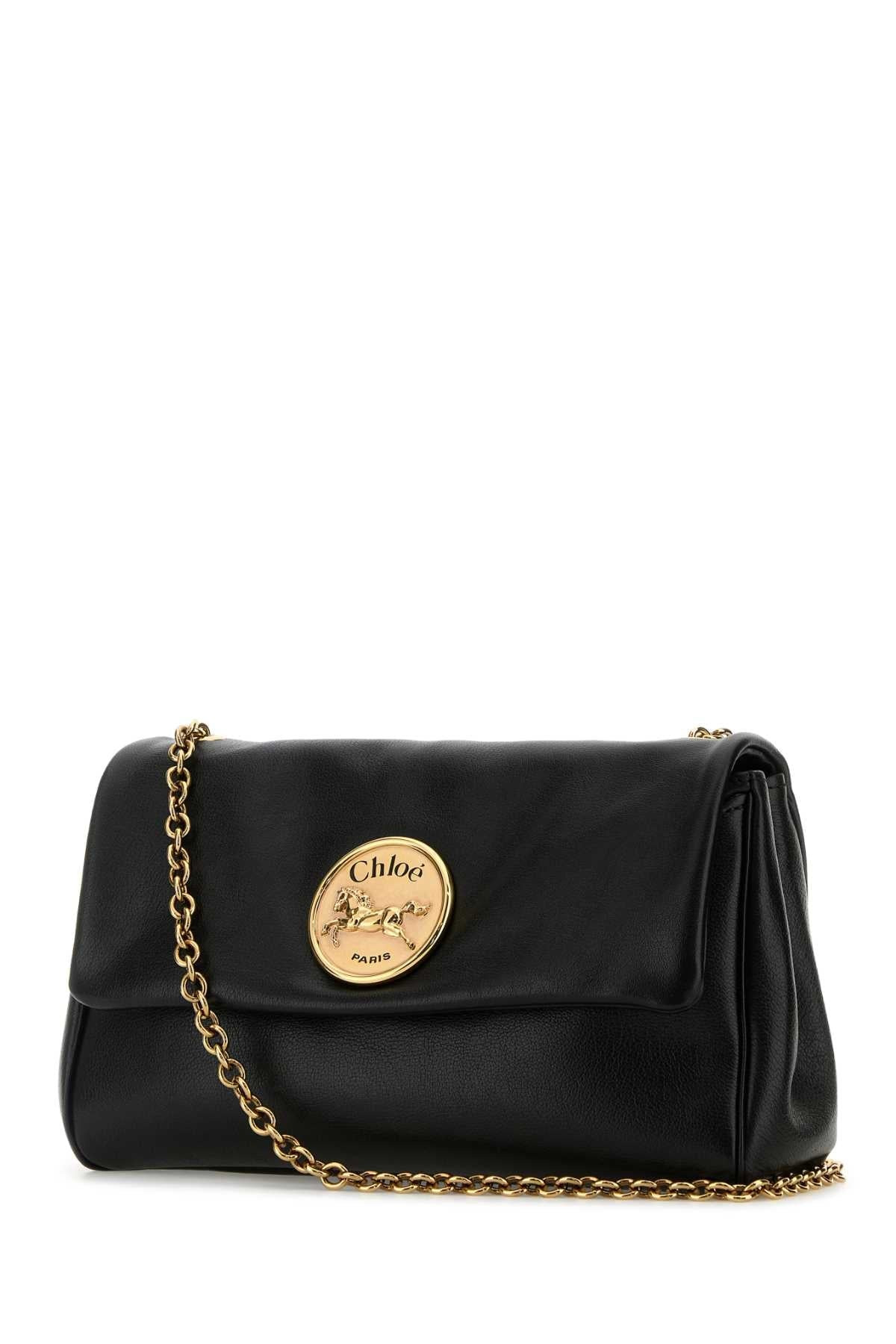 Chloe Women Black Leather Heritage Shoulder Bag - 2