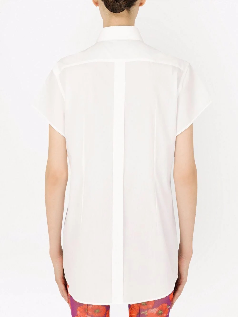 short-sleeve tuxedo shirt - 4
