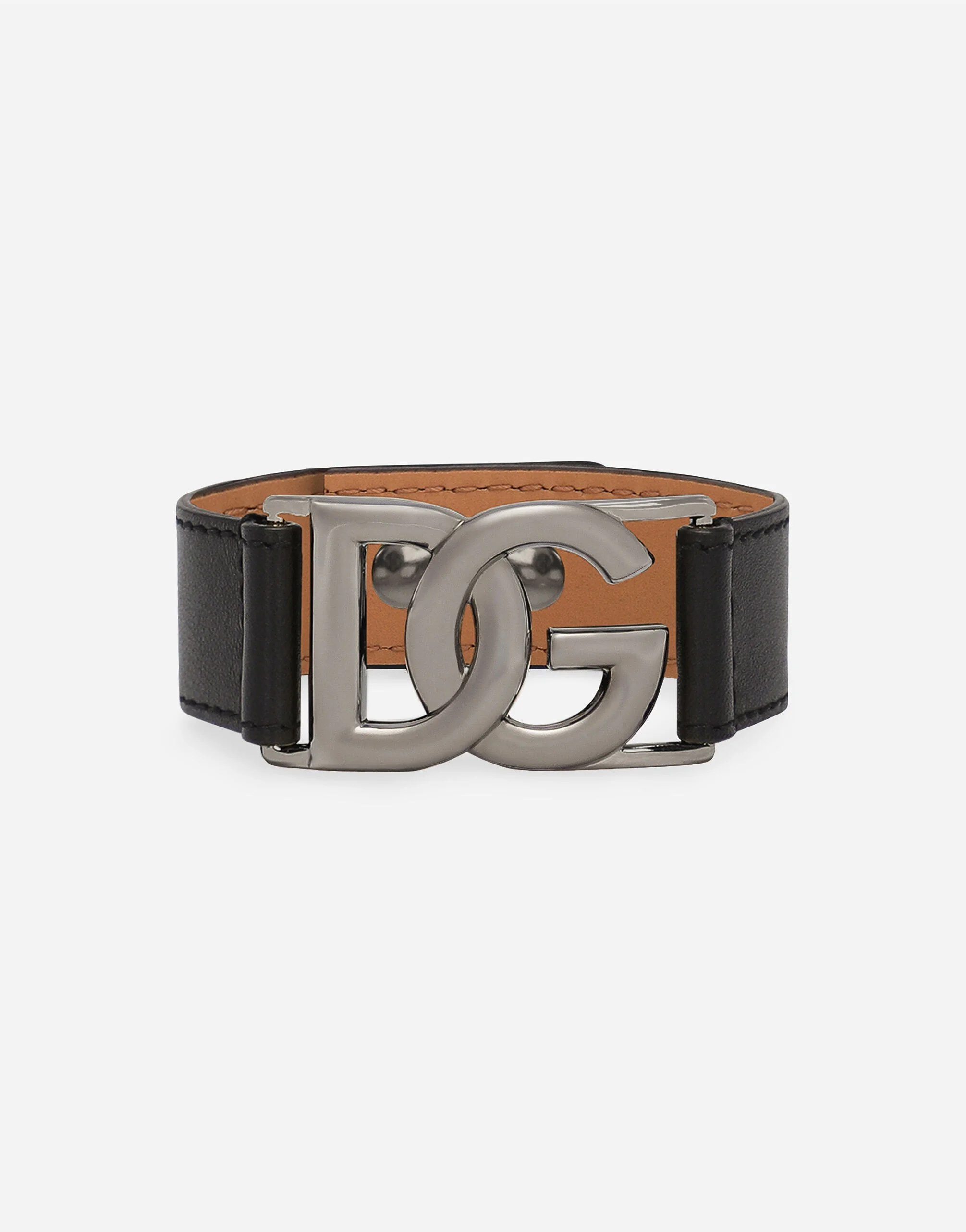 Calfskin bracelet with DG logo - 1