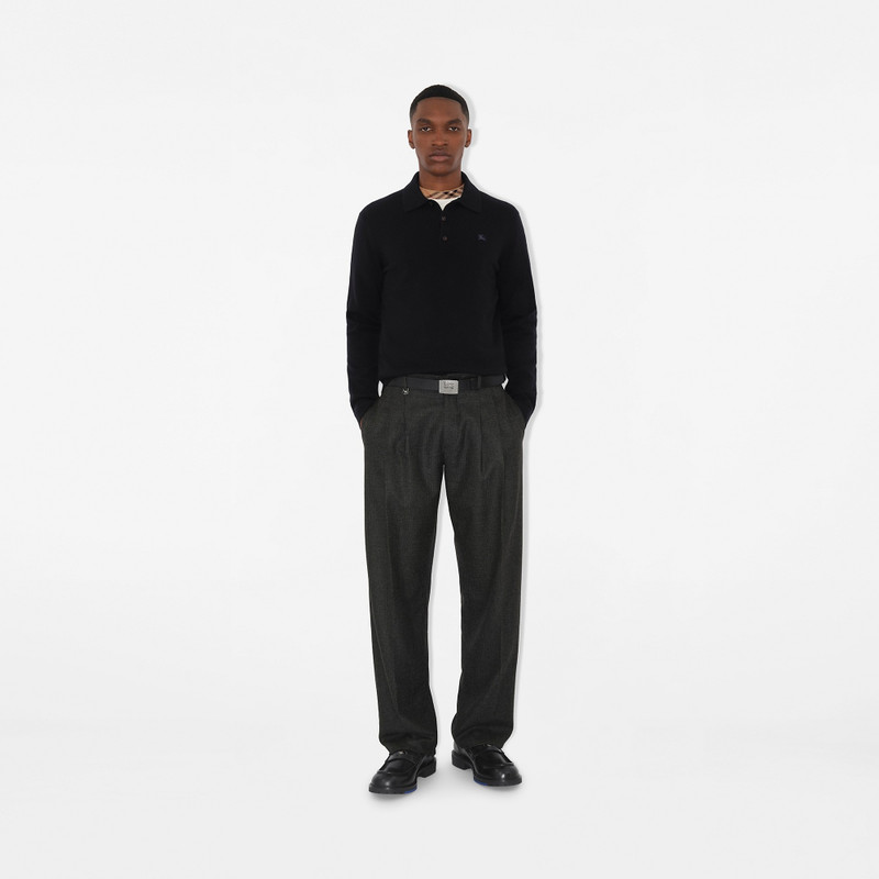 Burberry Long-sleeve Cashmere Blend Polo Shirt outlook