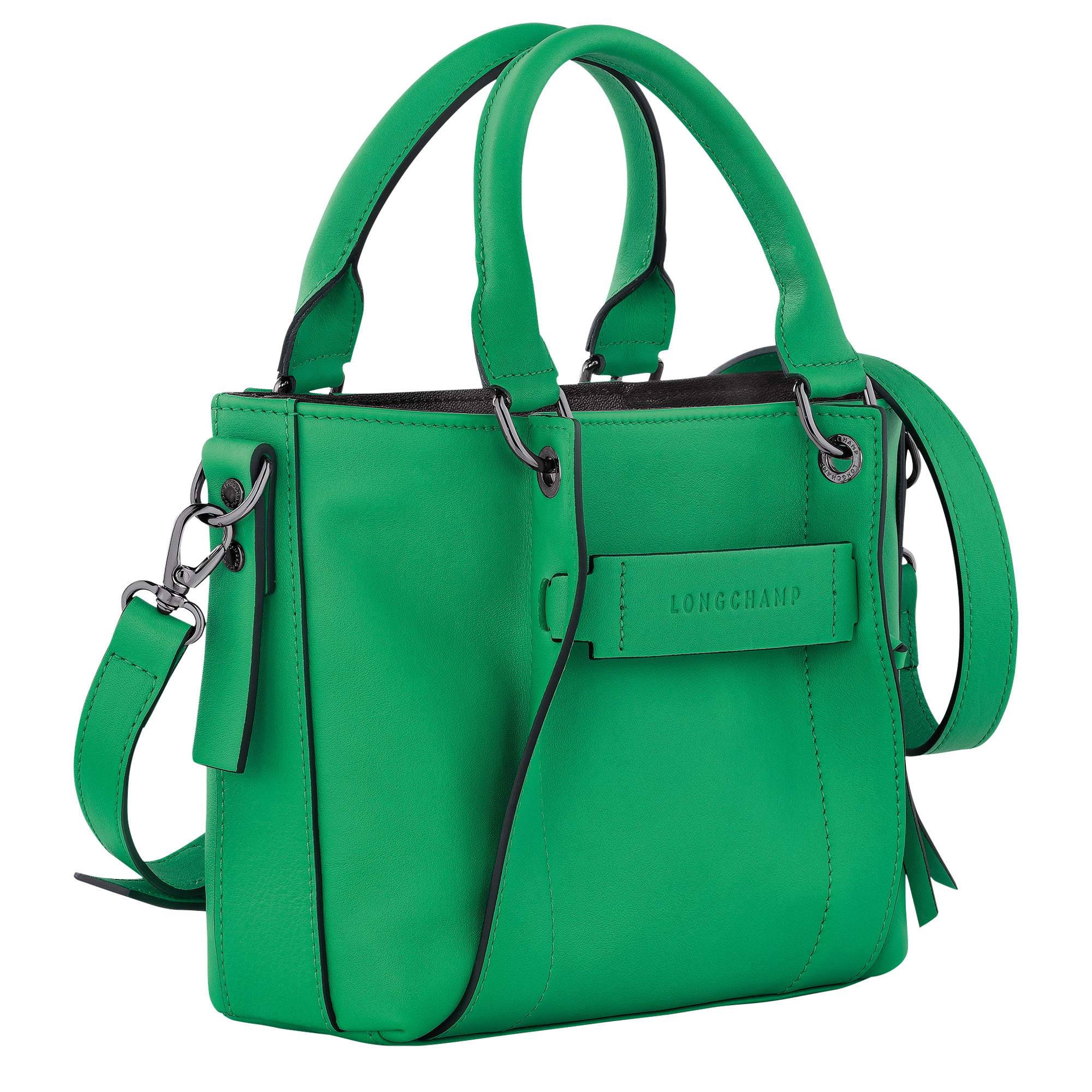 Longchamp 3D S Handbag Green - Leather - 3