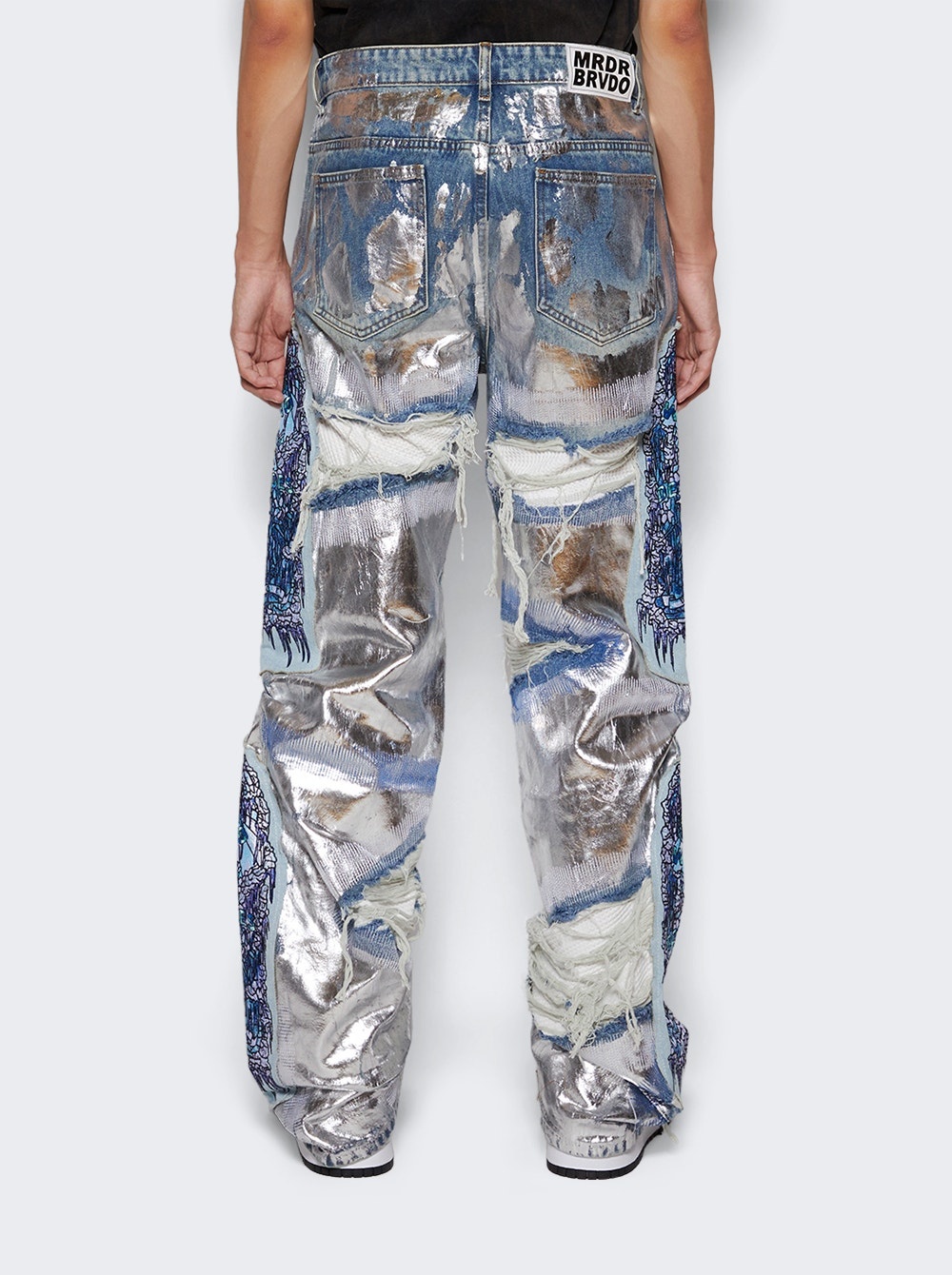 WHO DECIDES WAR Heavy Metal Denim Jeans Sky | REVERSIBLE