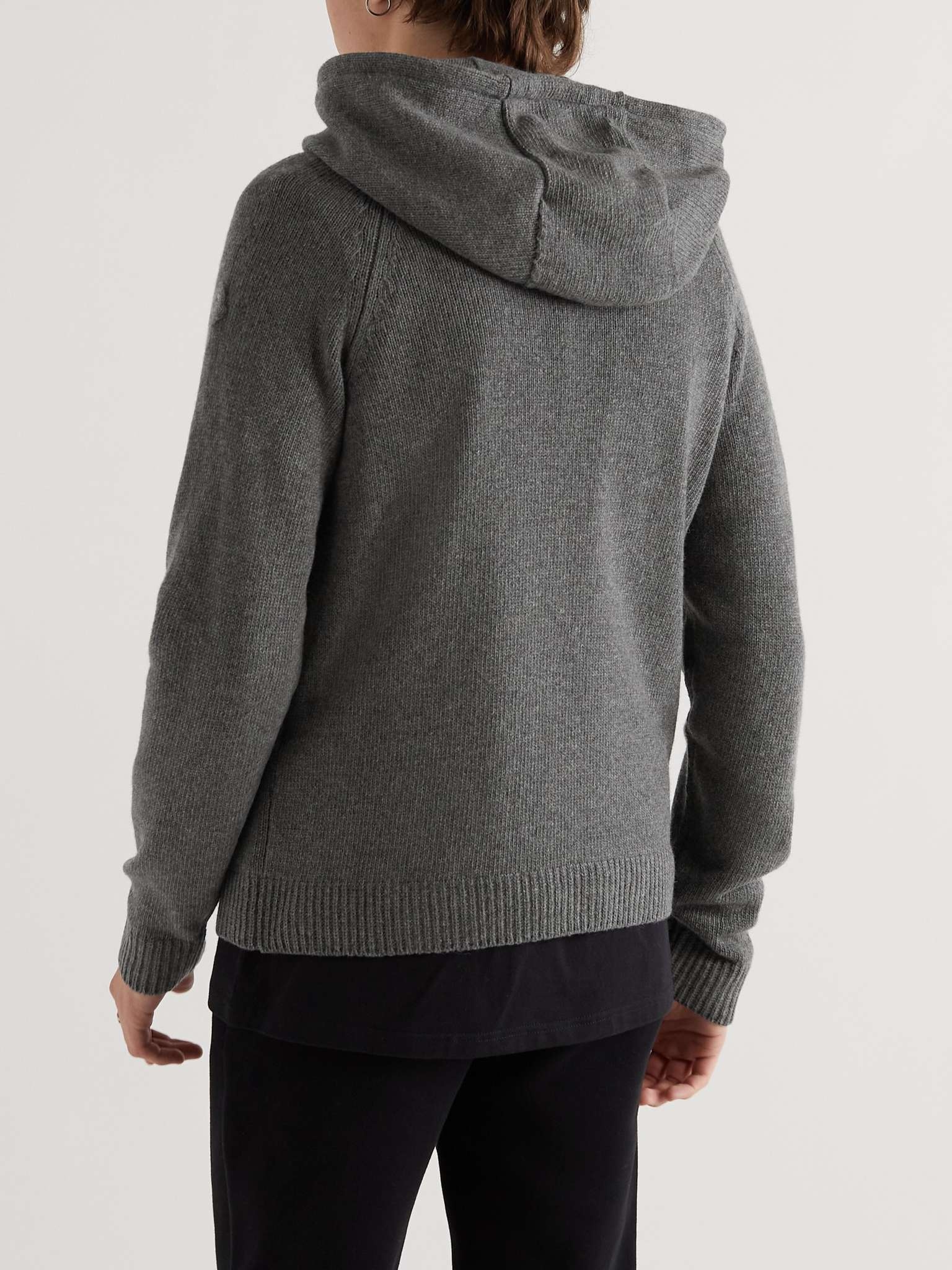 2 Moncler 1952 Cashmere and Wool-Blend Hoodie - 4