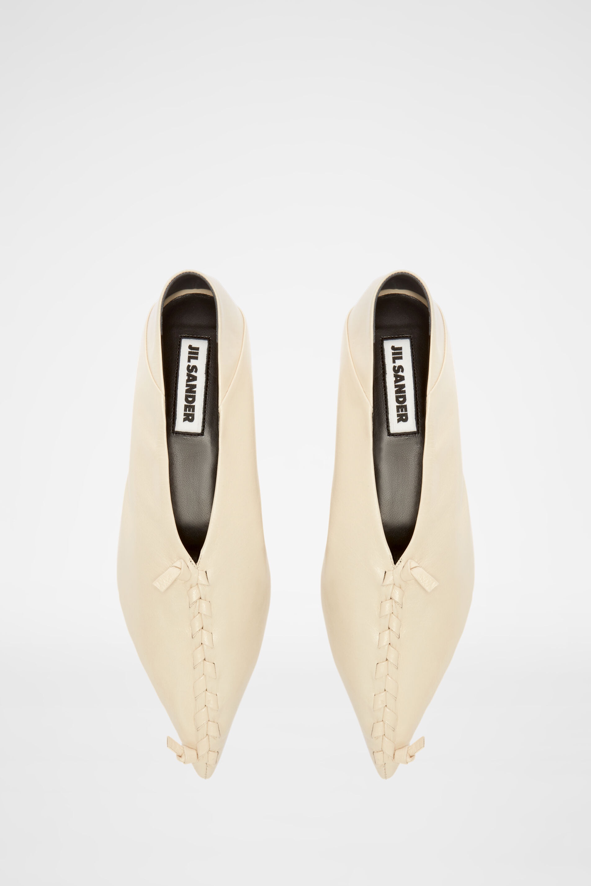 Jil sander Ballerinas. ベージュ/シルバー