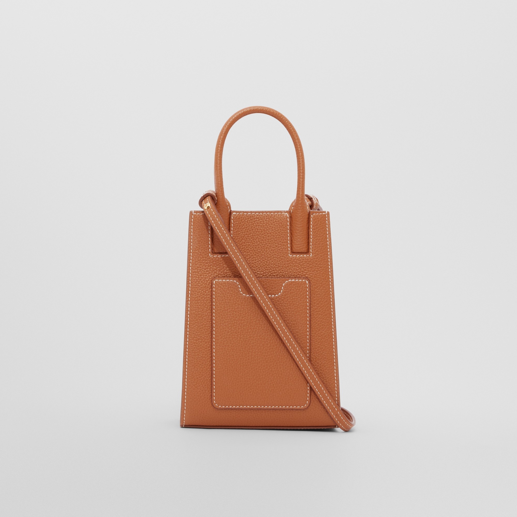 Grainy Leather Micro Frances Tote - 8