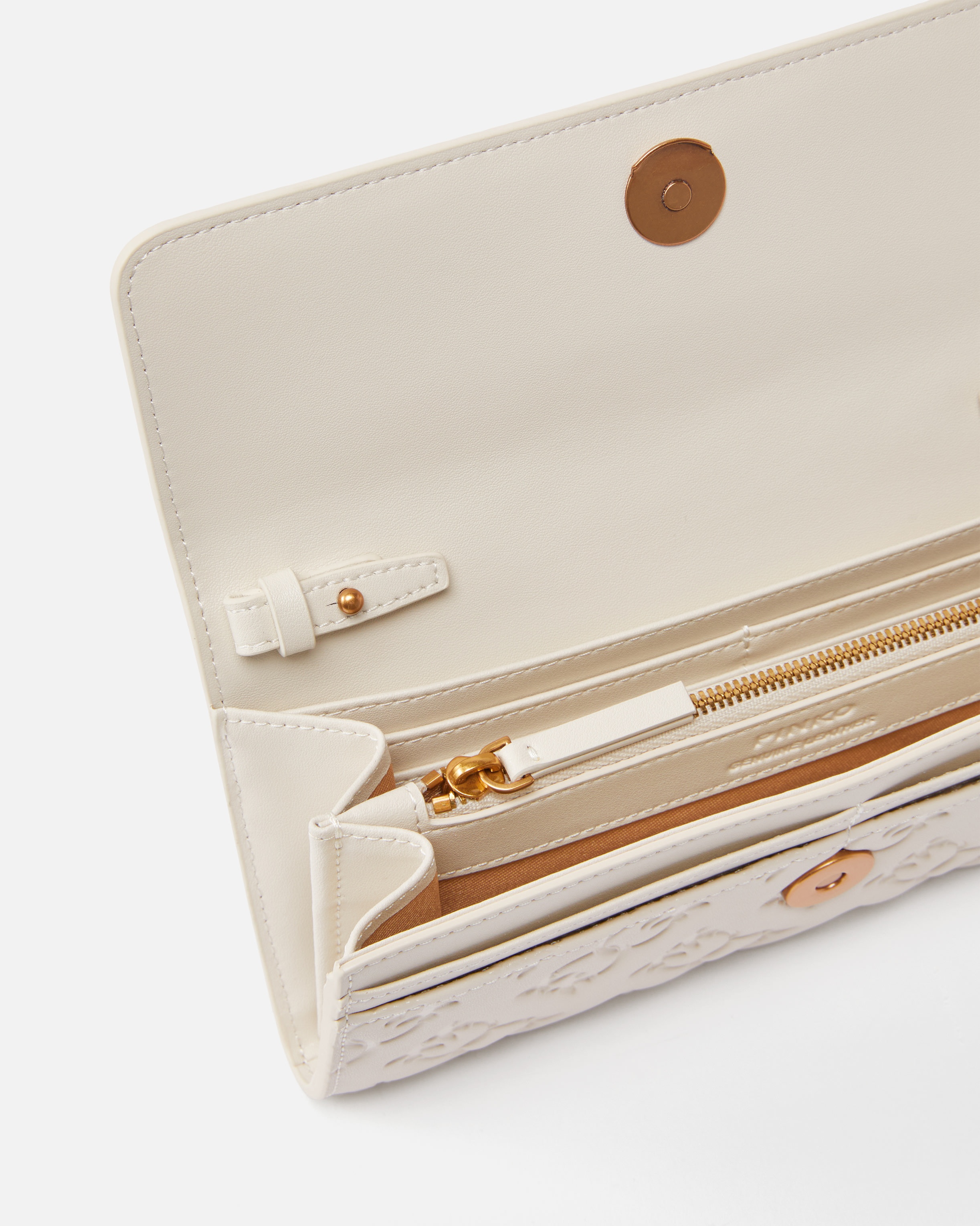 RECTANGULAR MONOGRAM LEATHER WALLET WITH STRAP - 4