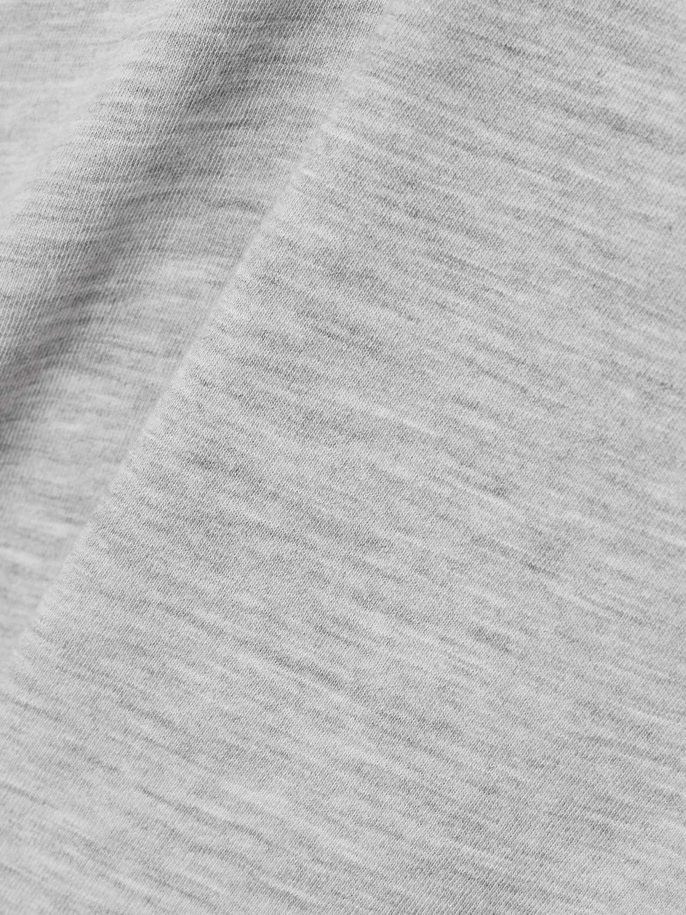 Baby Tee cropped cotton and modal-blend jersey T-shirt Gray - 4