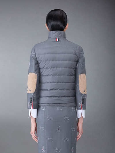 Thom Browne Ultralight Tech Down 4-Bar Packable Funnel Neck Vest outlook