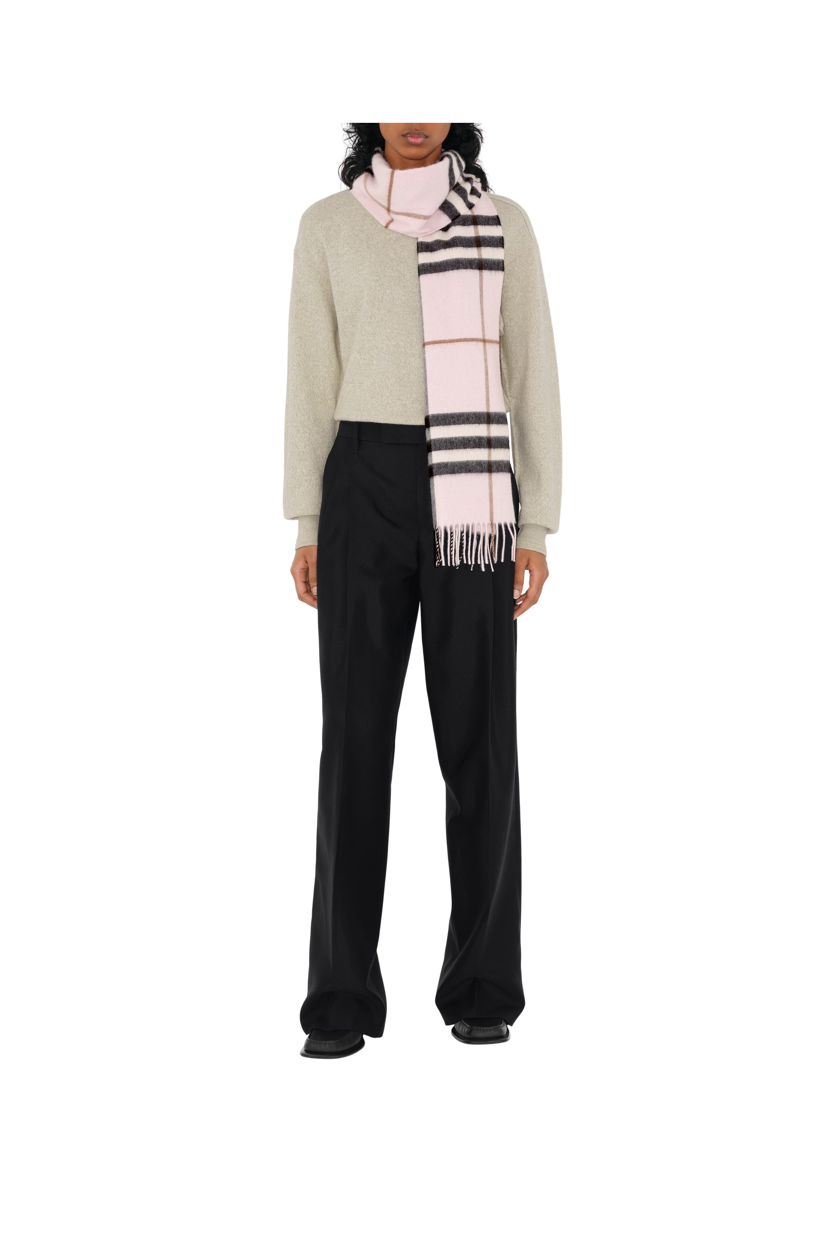 burberry Check Cashmere Scarf in Pale Candy Pink at Nordstrom - 2