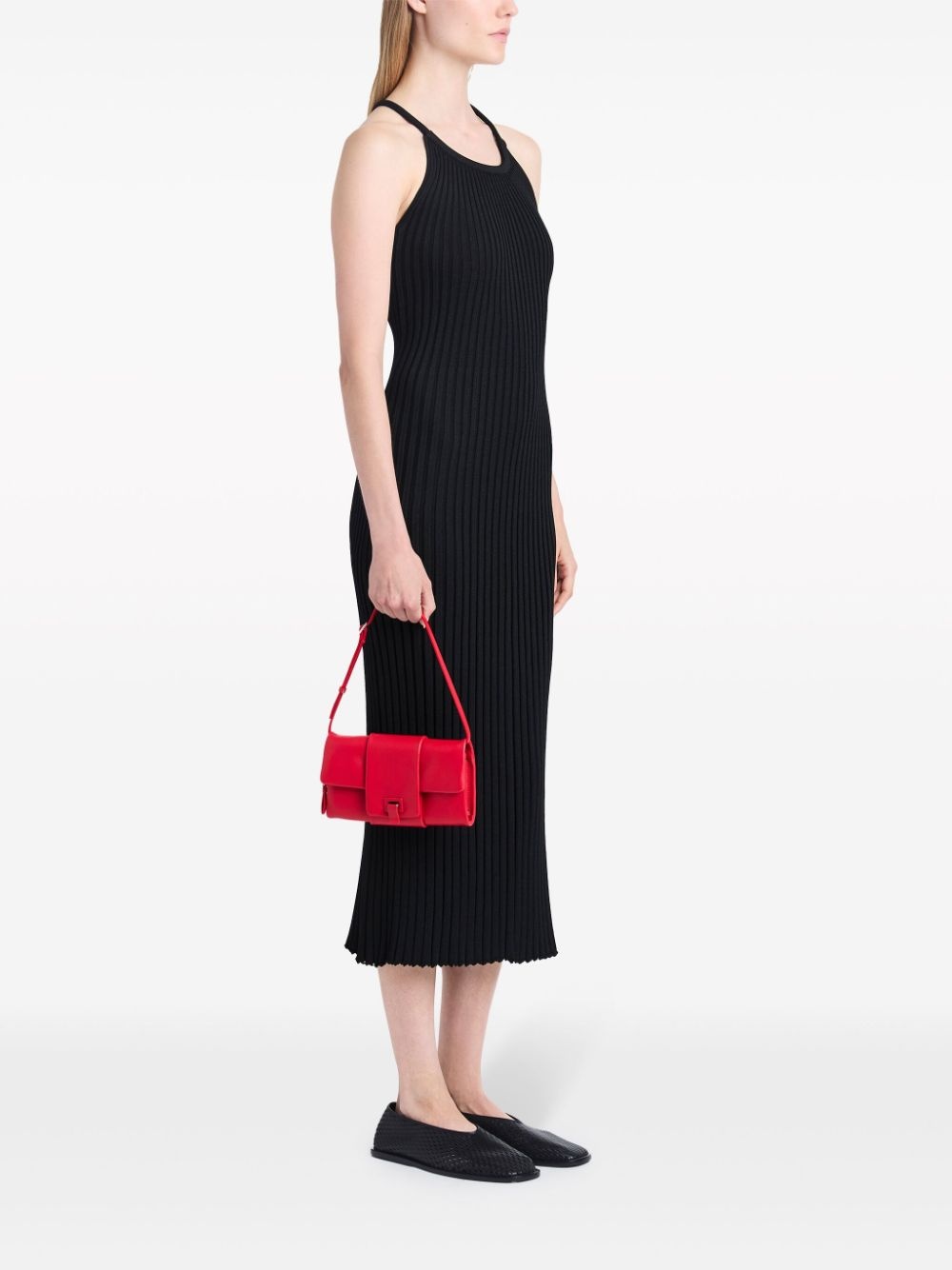 Flip leather shoulder bag - 2