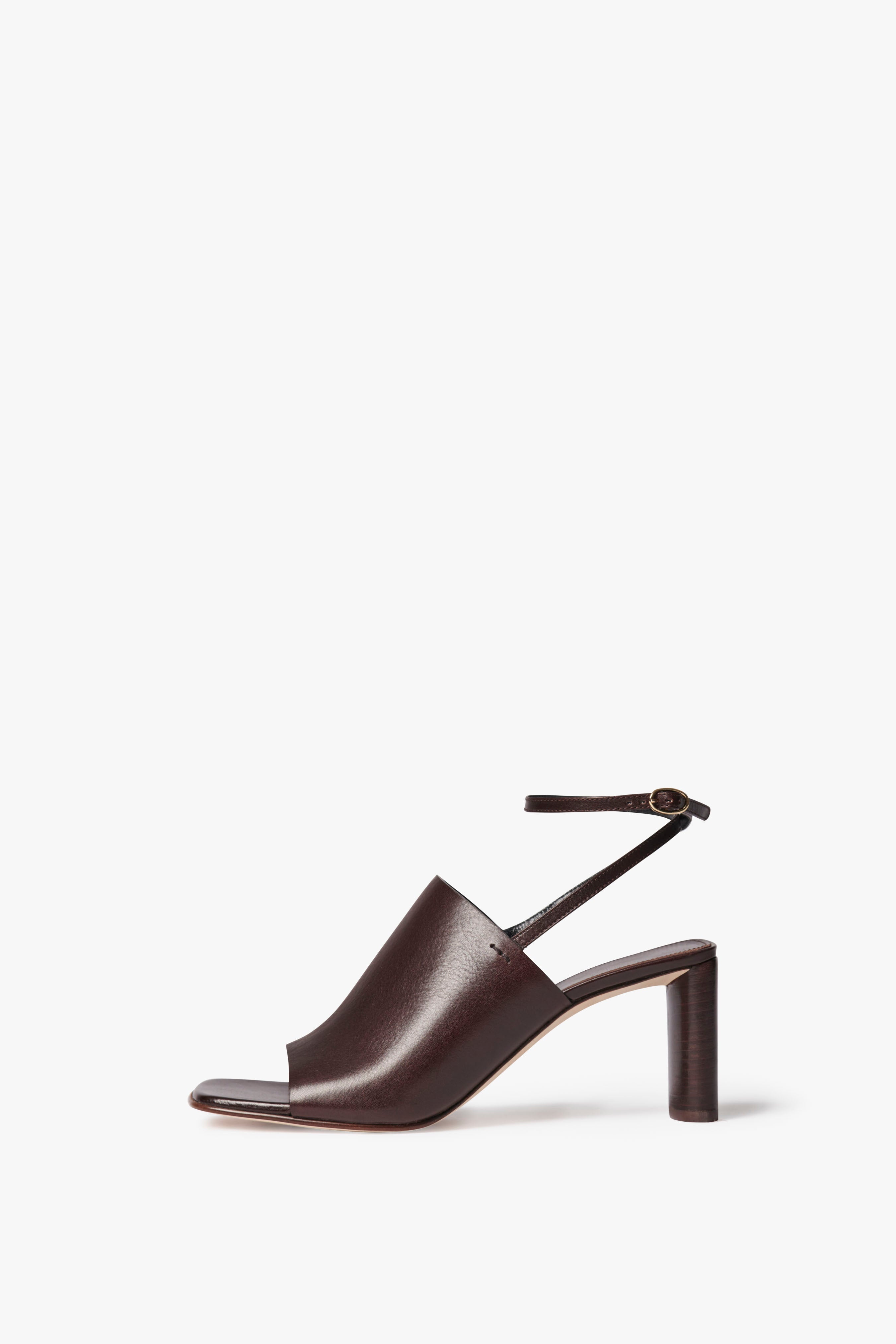 Alina Sandal in Dark Brown - 1