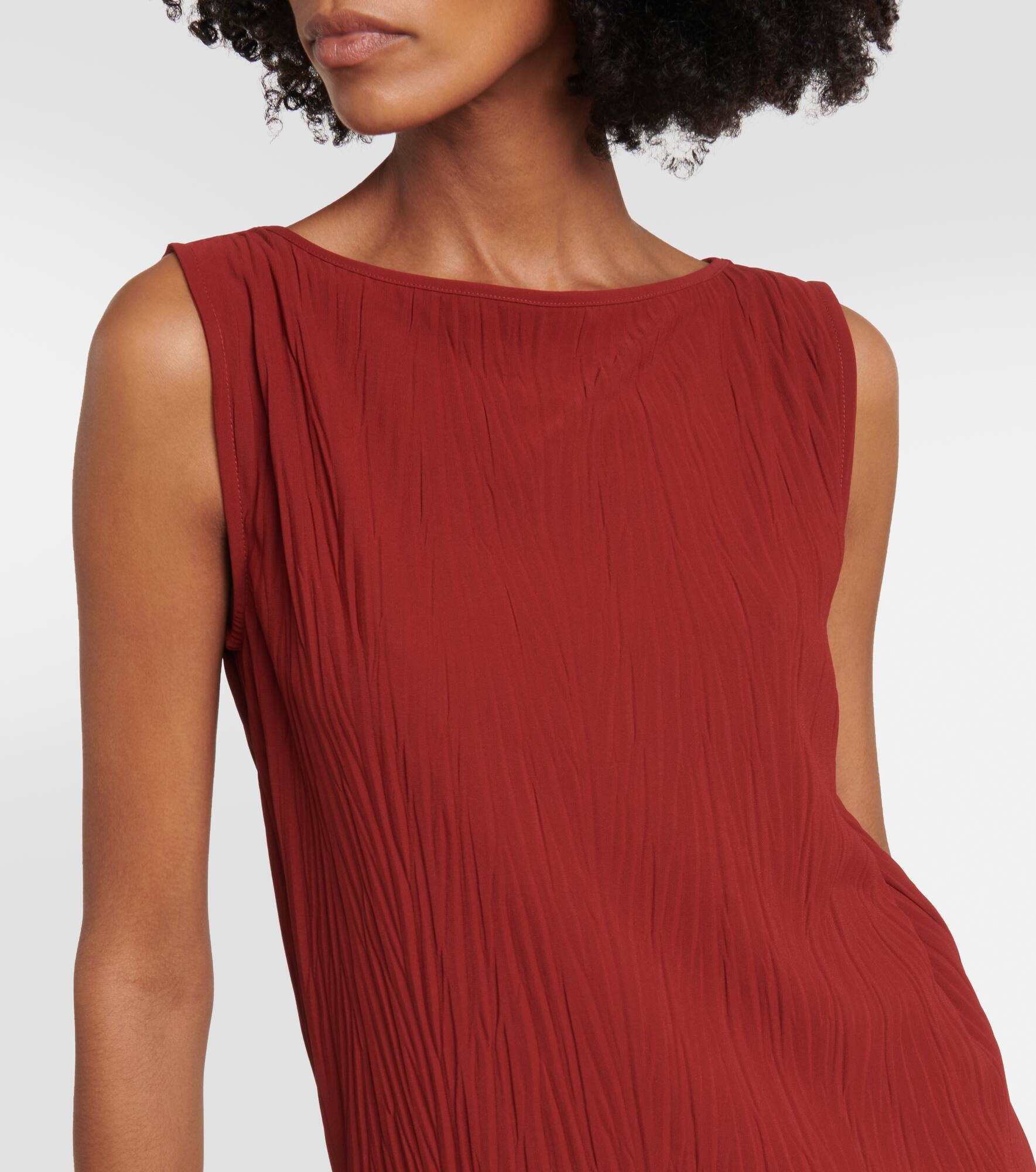 Leisure Teulada pleated jersey dress - 4