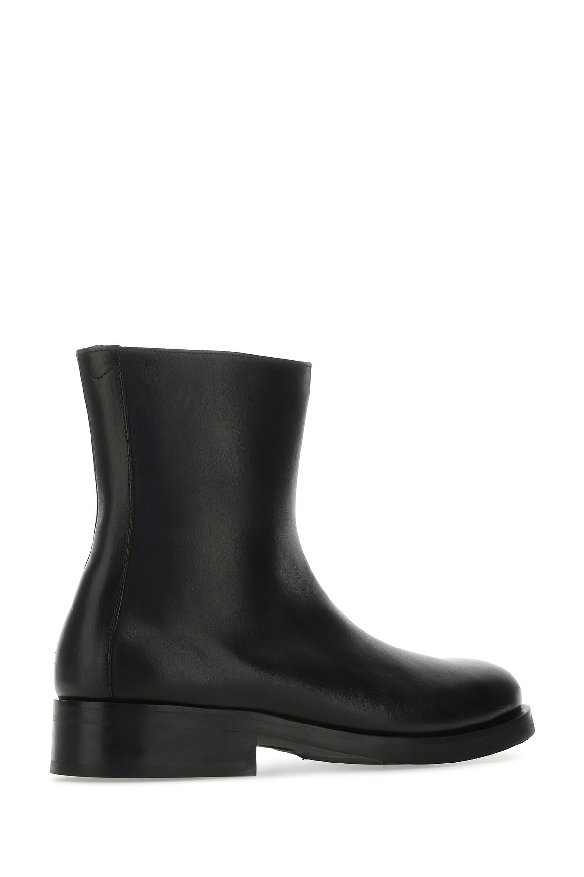 Black leather Camion ankle boots - 3