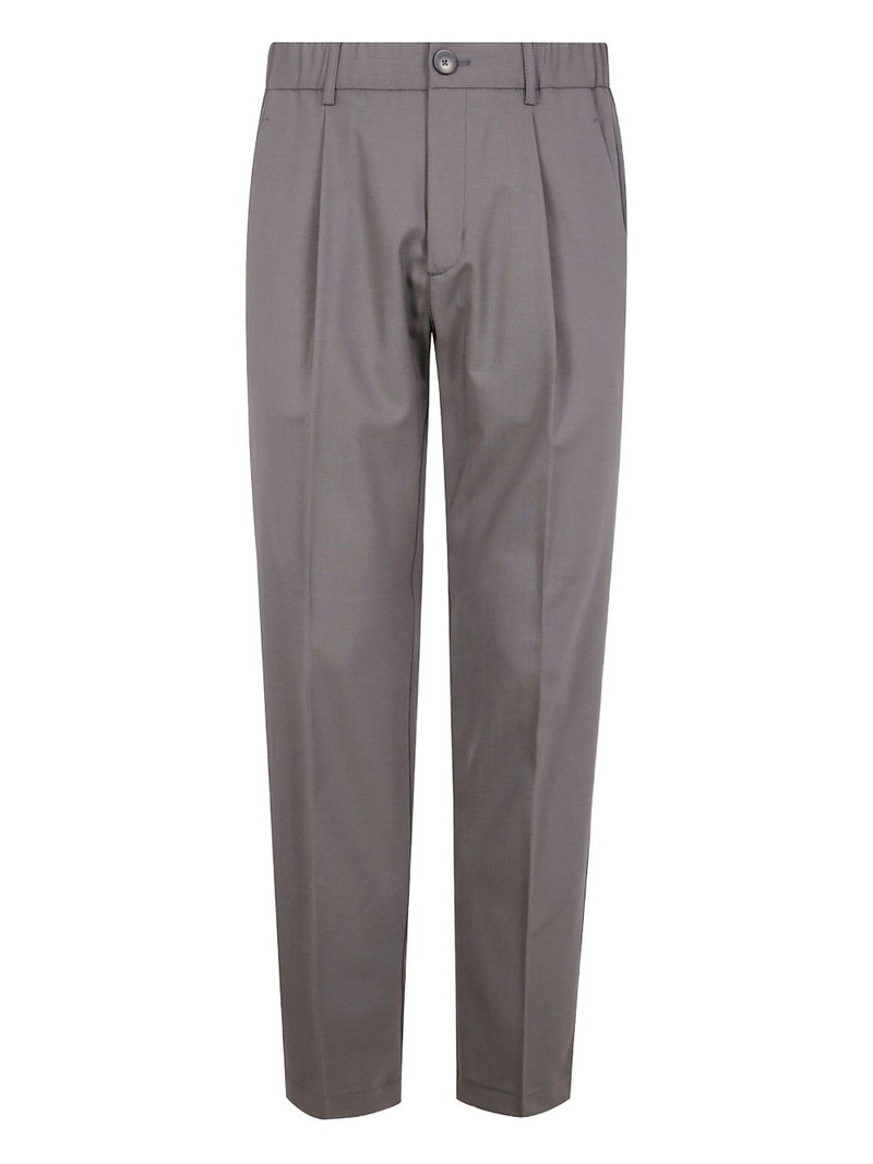 pleated back-pocket trousers 1
