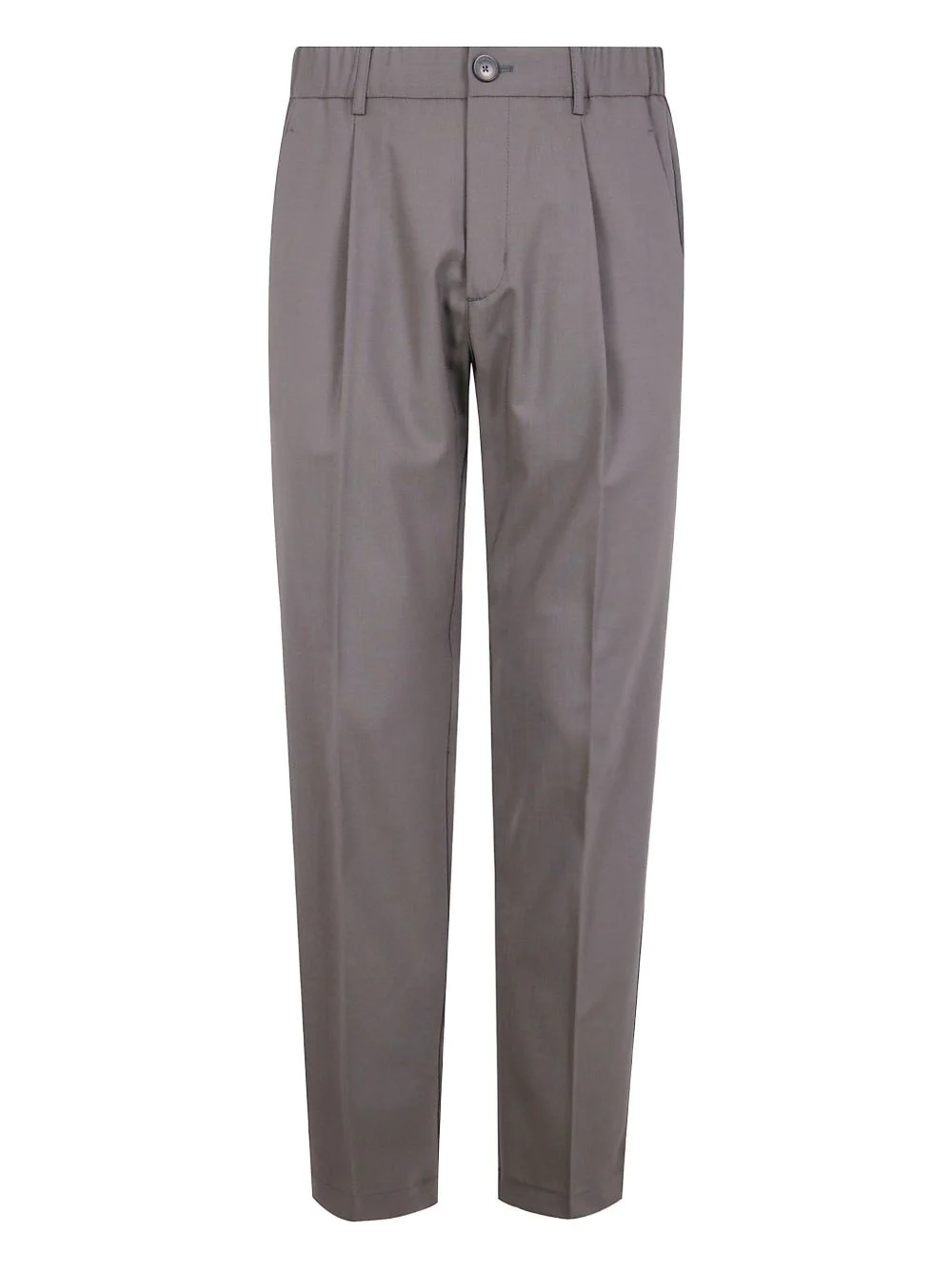 pleated back-pocket trousers - 1