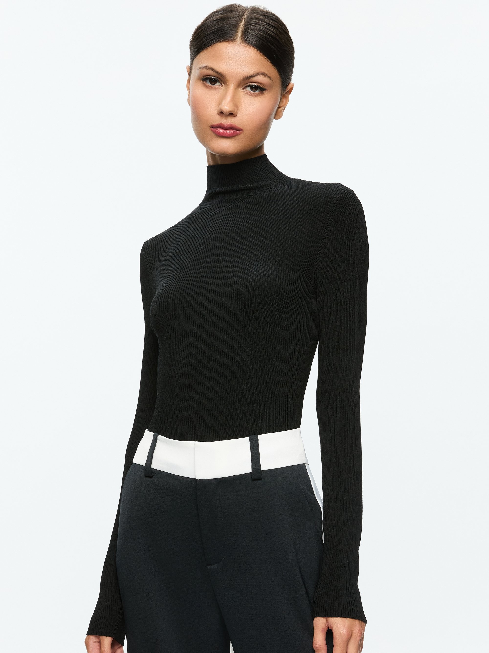 ROBERTA LONG SLEEVE RIBBED TURTLENECK - 2