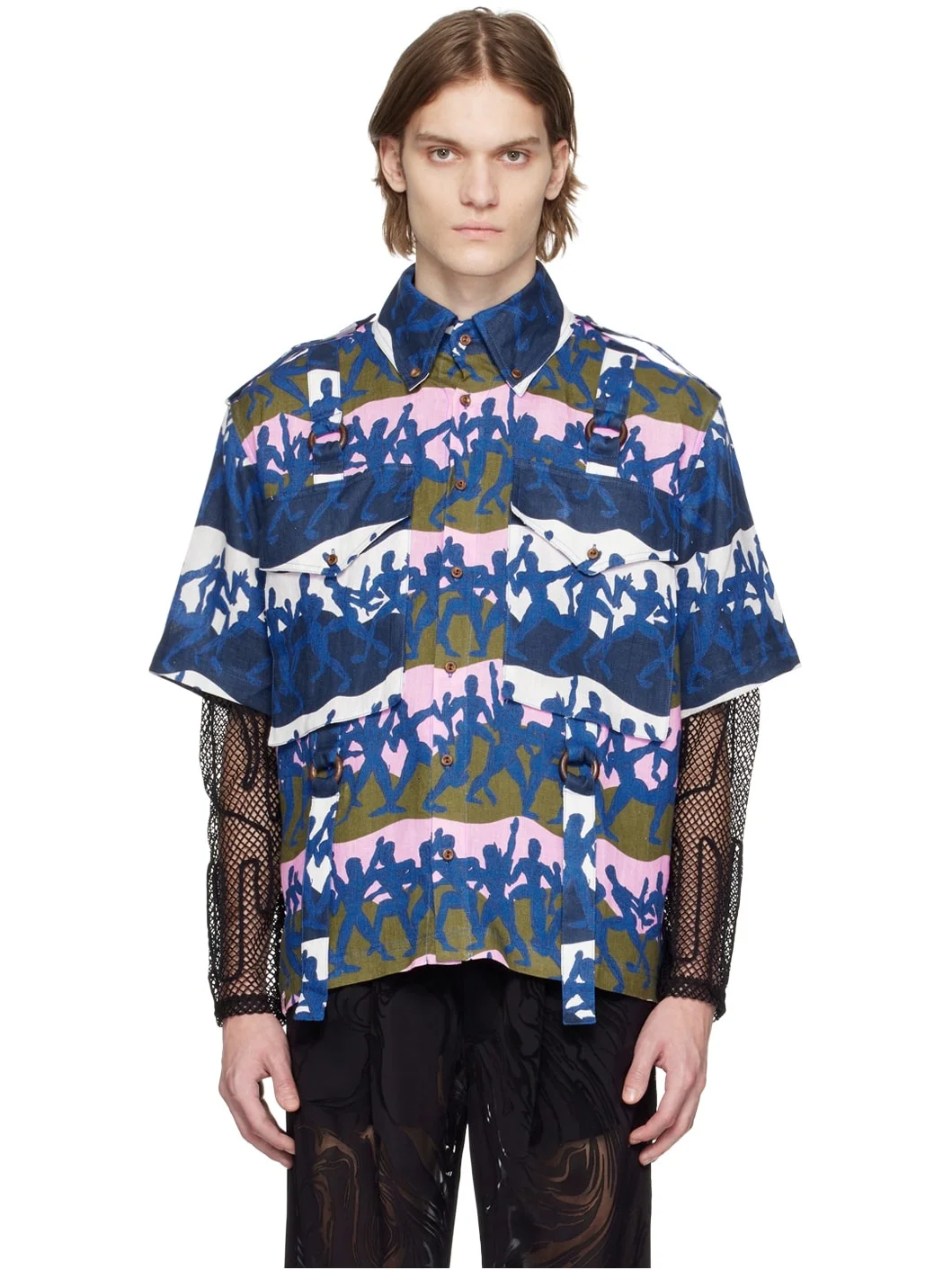 Blue Cargo Shirt - 1