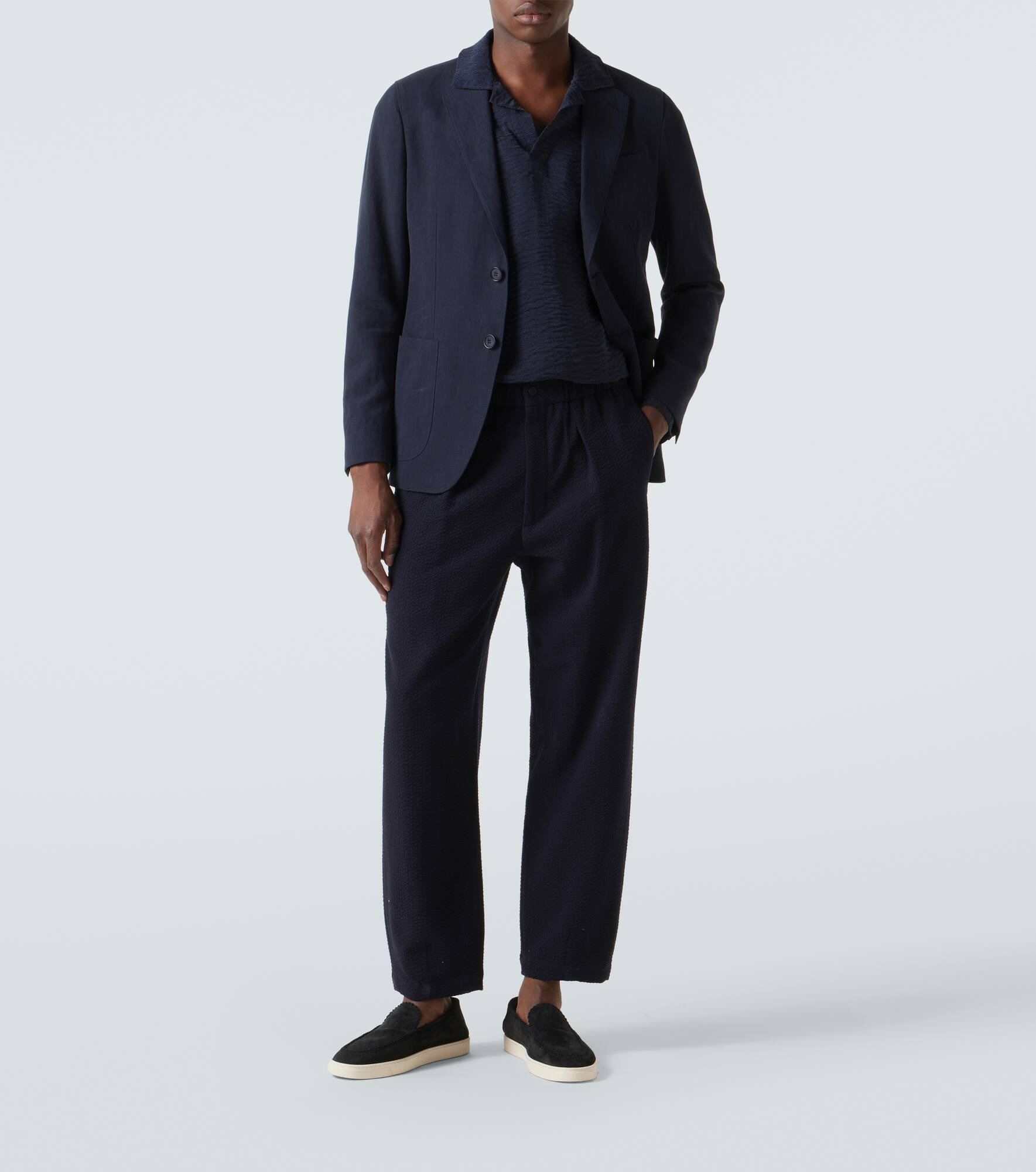 Wool and cashmere-blend straight pants - 2