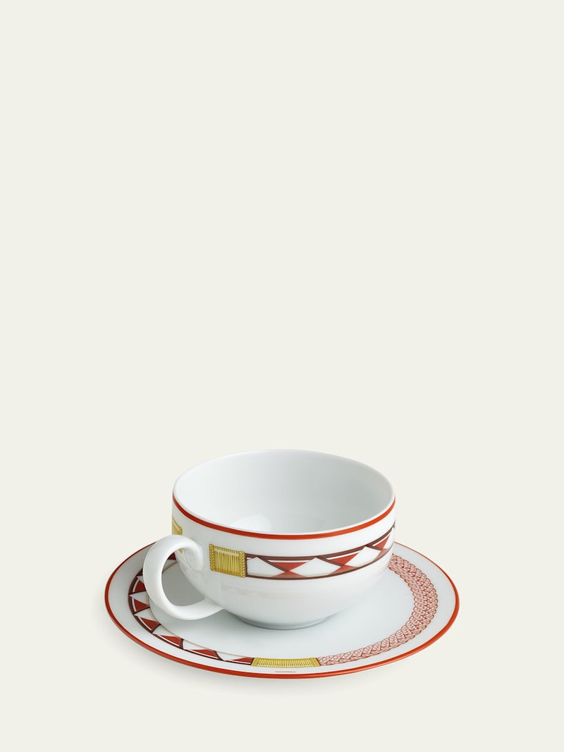 Hermès Tressages Equestres Tea Cup and Saucer outlook