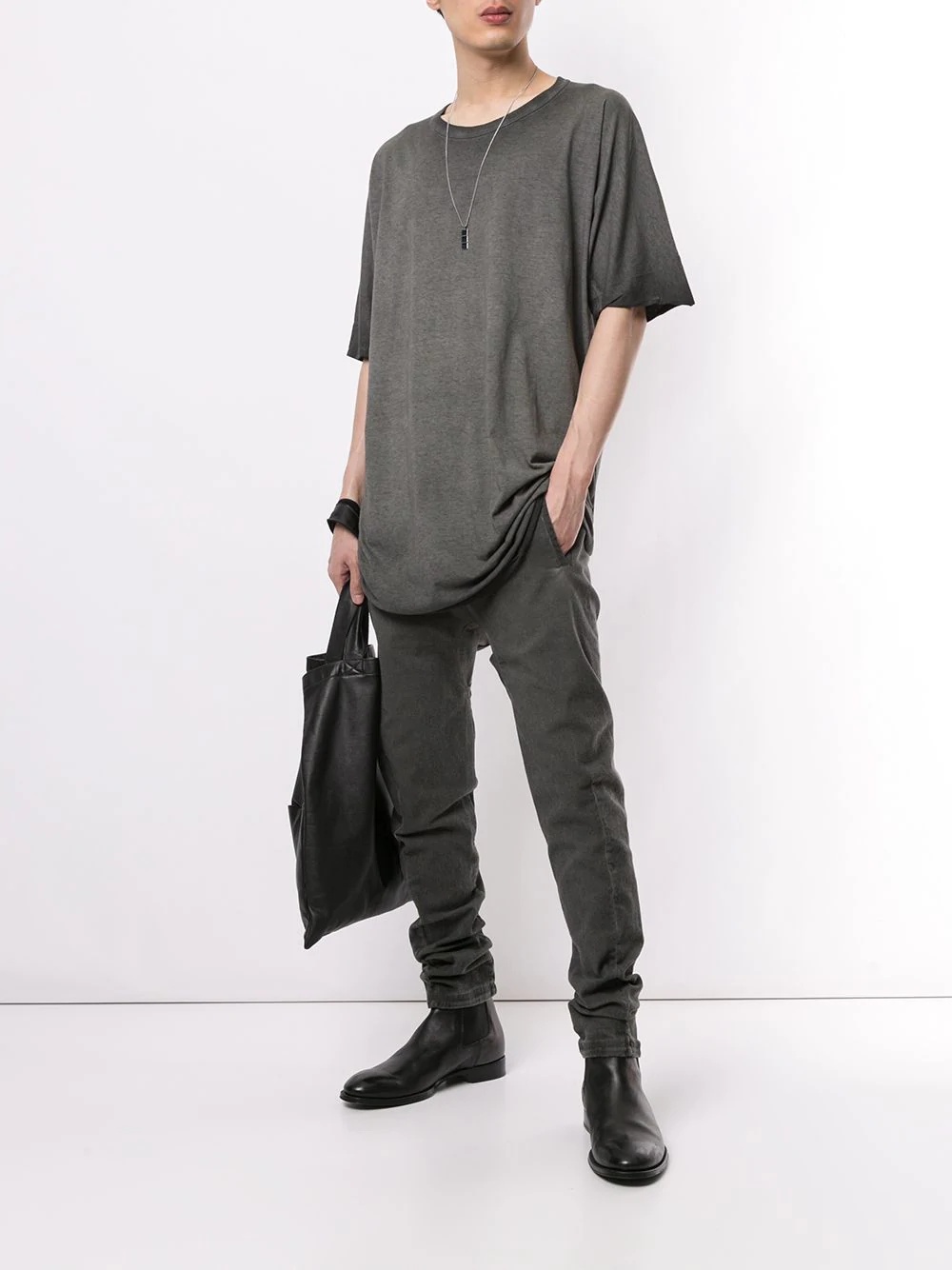 gradient-effect long T-shirt - 2