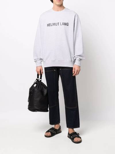 Helmut Lang logo crew-neck sweatshirt outlook