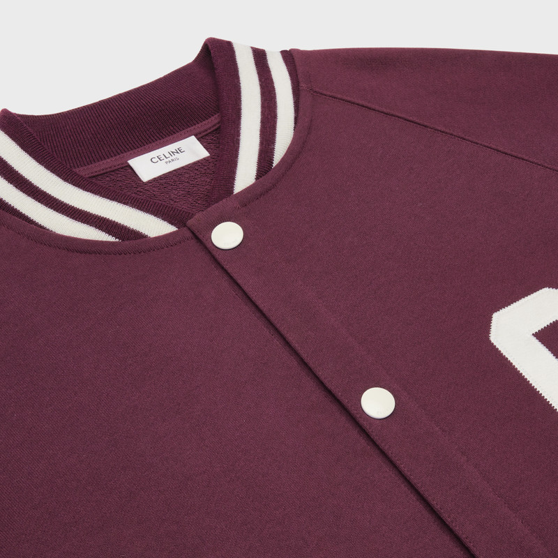 Celine teddy college jacket in fleece 3