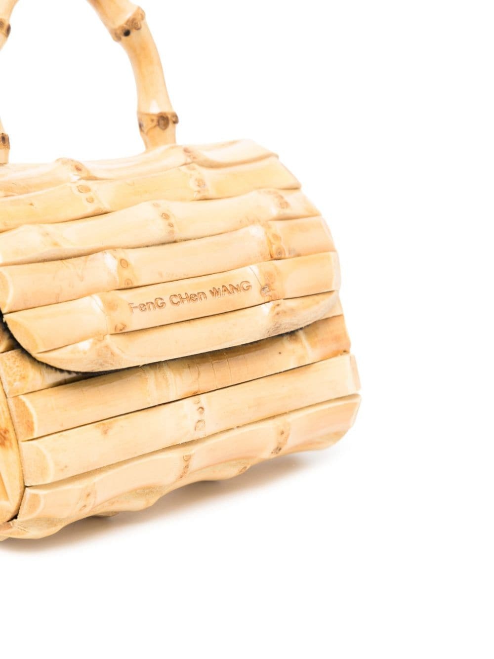 bead-chain bamboo mini bag - 3