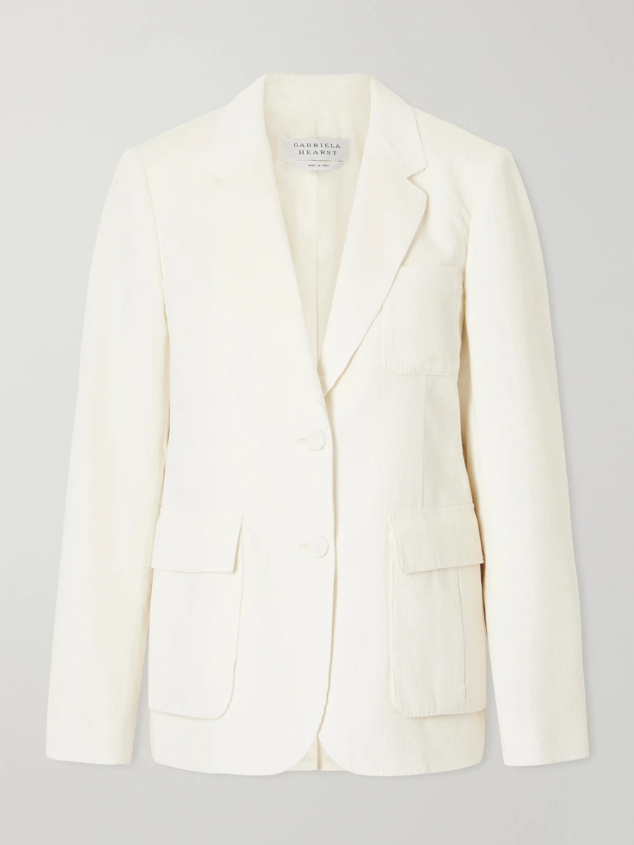 Louisa Cotton Ribbed Blazer - 1