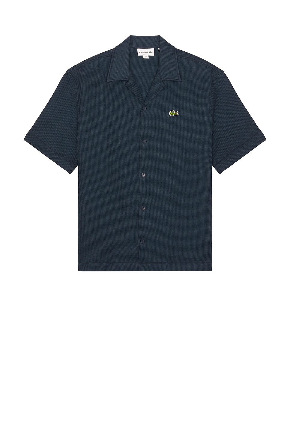 Waffle Textured Monochrome Shirt - 1