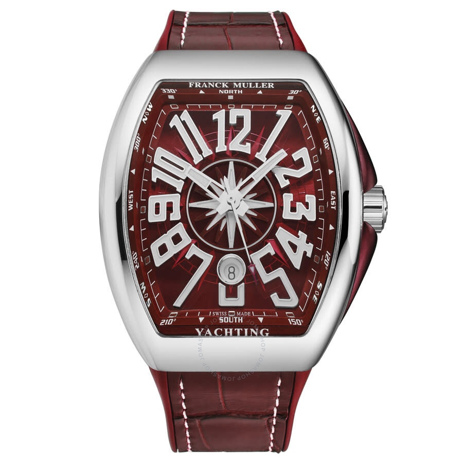 Franck Muller - Franck Muller Vanguardyact Automatic Red Dial Men's Watch 45SCYACHTREDWHT - 1